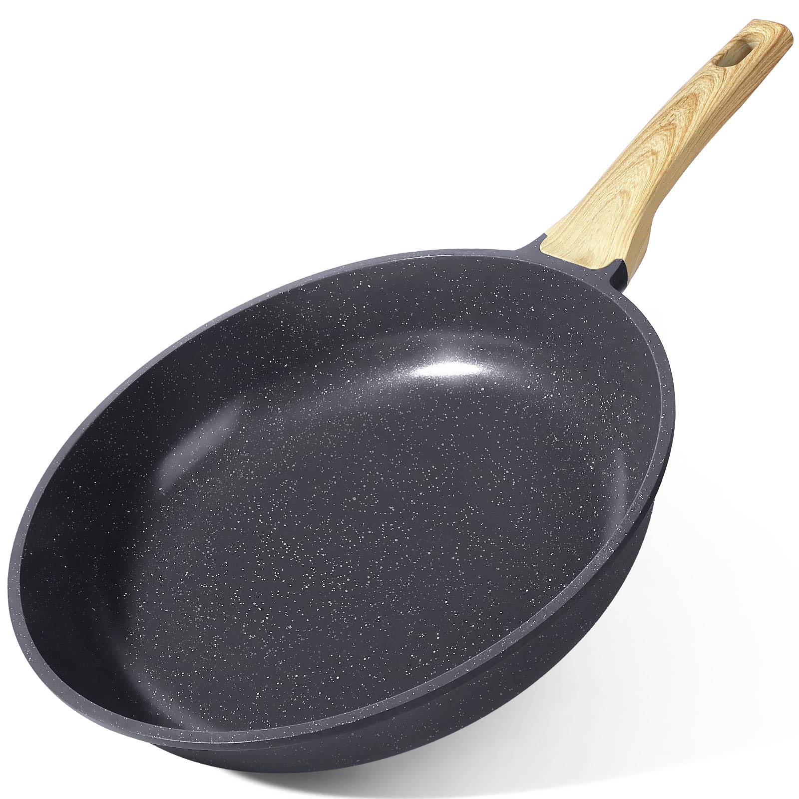 GiPP Padella Antiaderente Compatibile con Induzione, 24CM, Nero | Padella Sana e Atossica, Senza PFOA, Lavabile in Lavastoviglie, Adatto a diversi tipi di fornelli