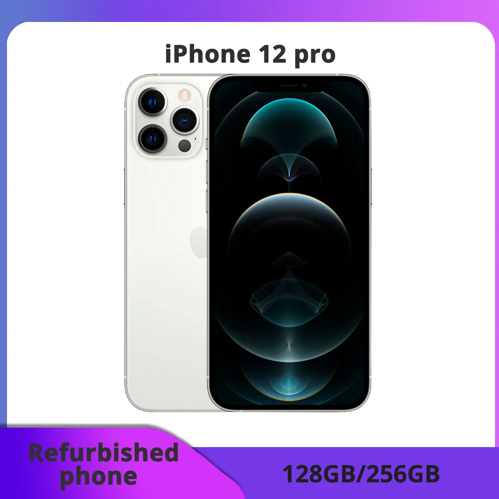 Apple iPhone 12 Pro 5G ricondizionato Face ID 128/256 Go NFC schermo OLED 6,1 12 MP - Ottime condizioni