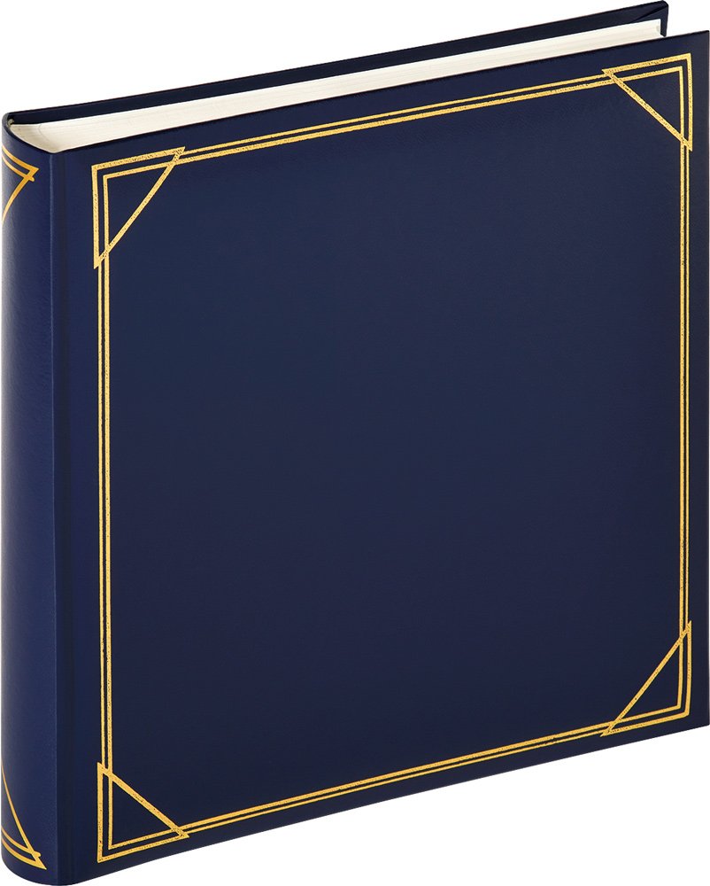 walther design album fotografico blu 30 x 30 cm similpelle con goffratura, album standard MX-200-L