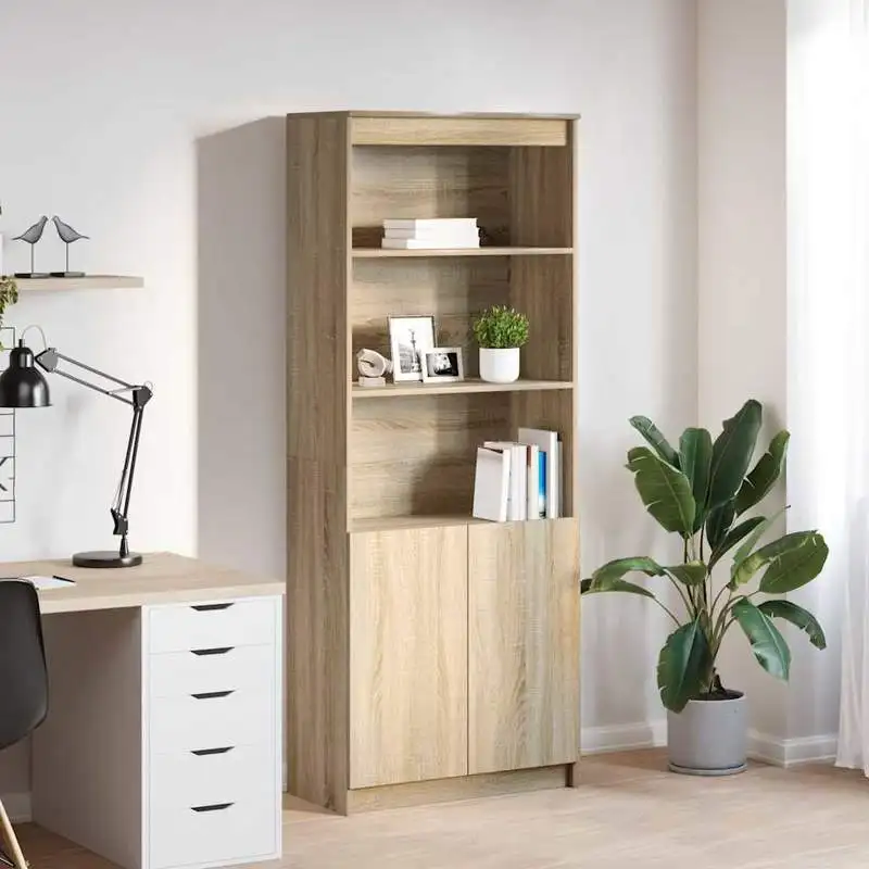 Mobile alto Sonica in rovere 70x35x180 cm in legno