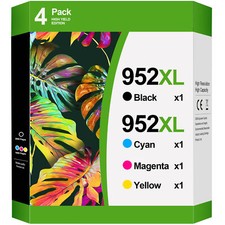 Confezione combinata inchiostro stampante 952 XL 952XL per HP OfficeJet Pro 8710 8715 8720 -4 pezzi
