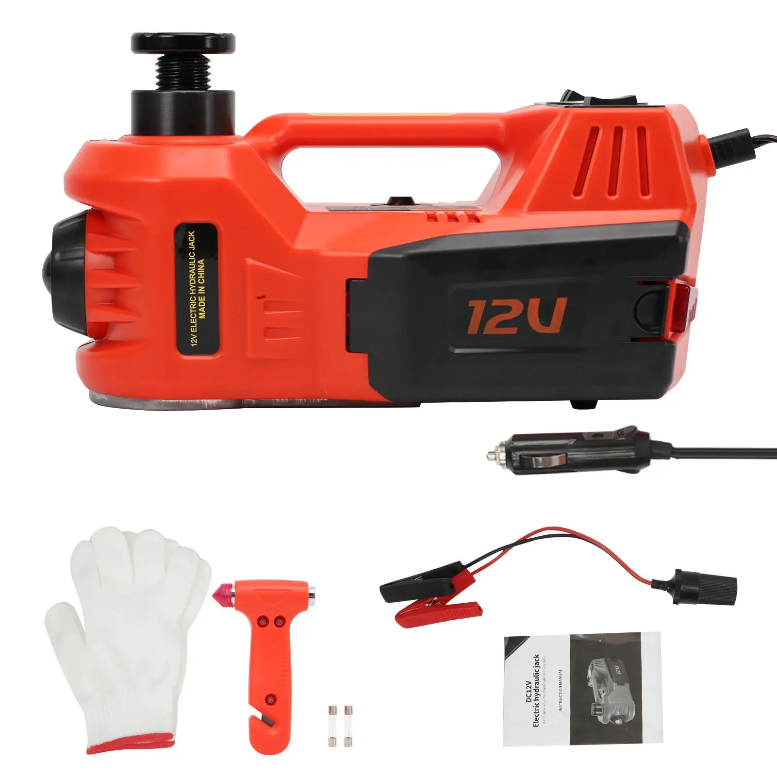 Kit Cricchi Elettrici per Auto 12V 5T, Attrezzo per Cambio Pneumatici, Cassetta degli Attrezzi per Riparazioni di Emergenza per Garage, Cassetta degli Attrezzi Professionale Multi…