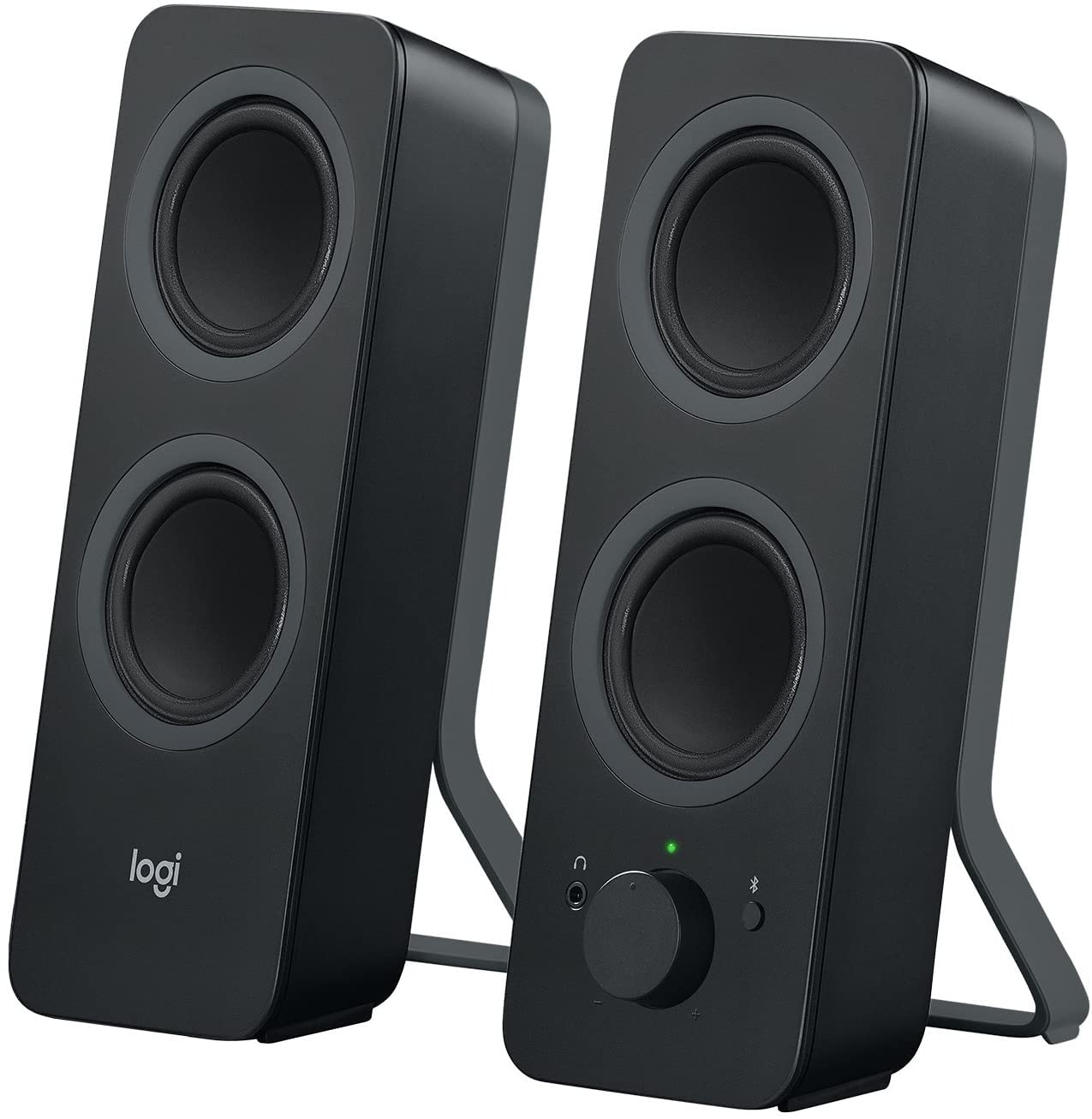 Logitech Z207 Altoparlanti per PC Wireless Bluetooth | Audio Stereo, 10 Watt, Ingresso 3,5 mm, Jack Cuffie, Multidispositivo, Easy Switch, Presa EU, PC/TV/Smartphone - Nero