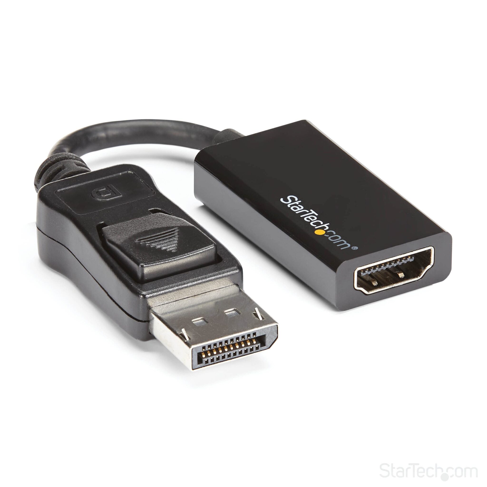 StarTech Adattatore Attivo DisplayPort a HDMI 4K 60Hz HDCP (DP2HD4K60S) | Convertitore Video, Connettore DP a Scatto, HDCP, per Monitor TV Display