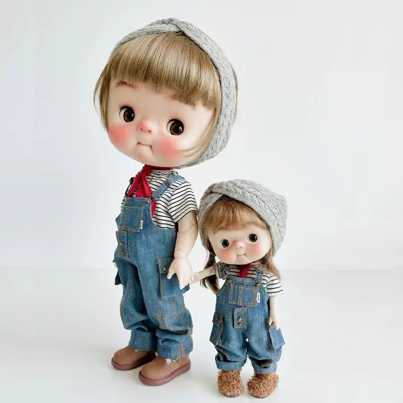 Nuova bambola bjd 1/12 carina qbaby 12 cm ragazza trucco bambole regalo di compleanno giocattolo in resina di alta qualità in offerte