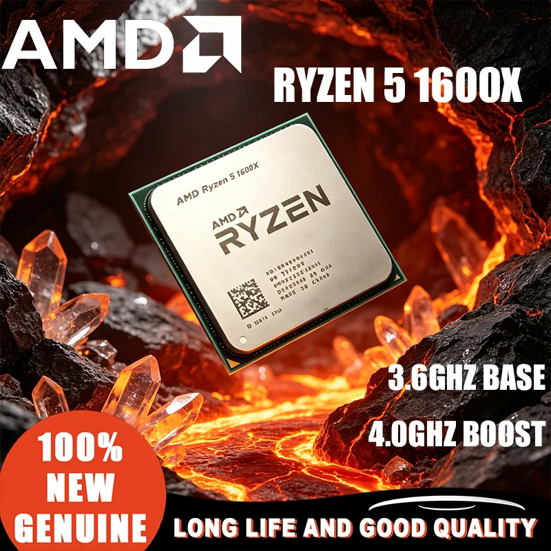 2026 Offerta Speciale 100% Nuovo Originale AMD Ryzen 5 1600X R5 1600X CPU 3.6 GHz Sei-Core Dodici-Thread 95W L3=16M Socket AM4