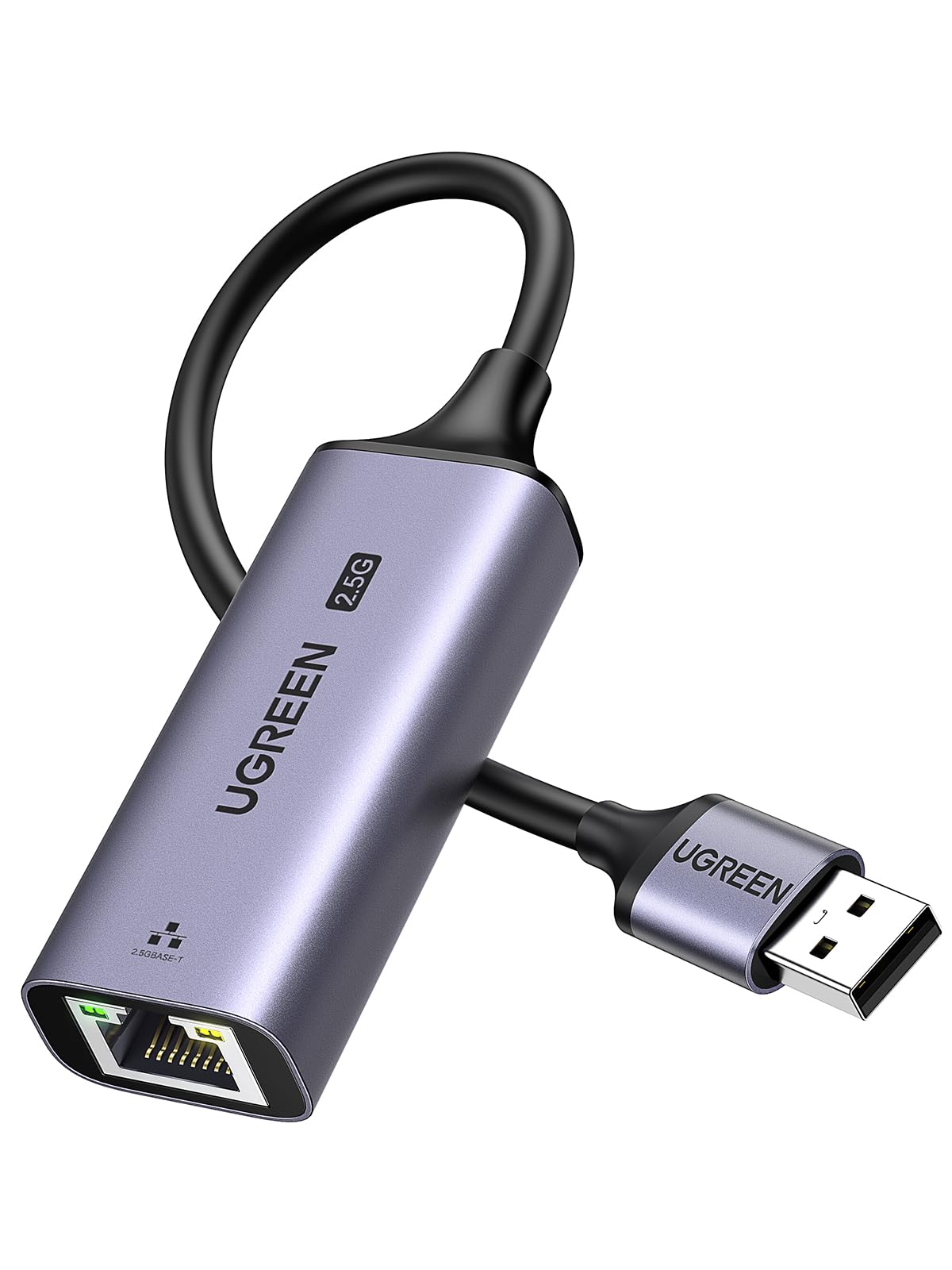UGREEN 2.5G Adattatore Ethernet USB 3.0 a RJ45 2500 Mbps LAN Alluminio | Plug and Play in Windows 11 MacOS Compatibile con PC Laptop Router NAS