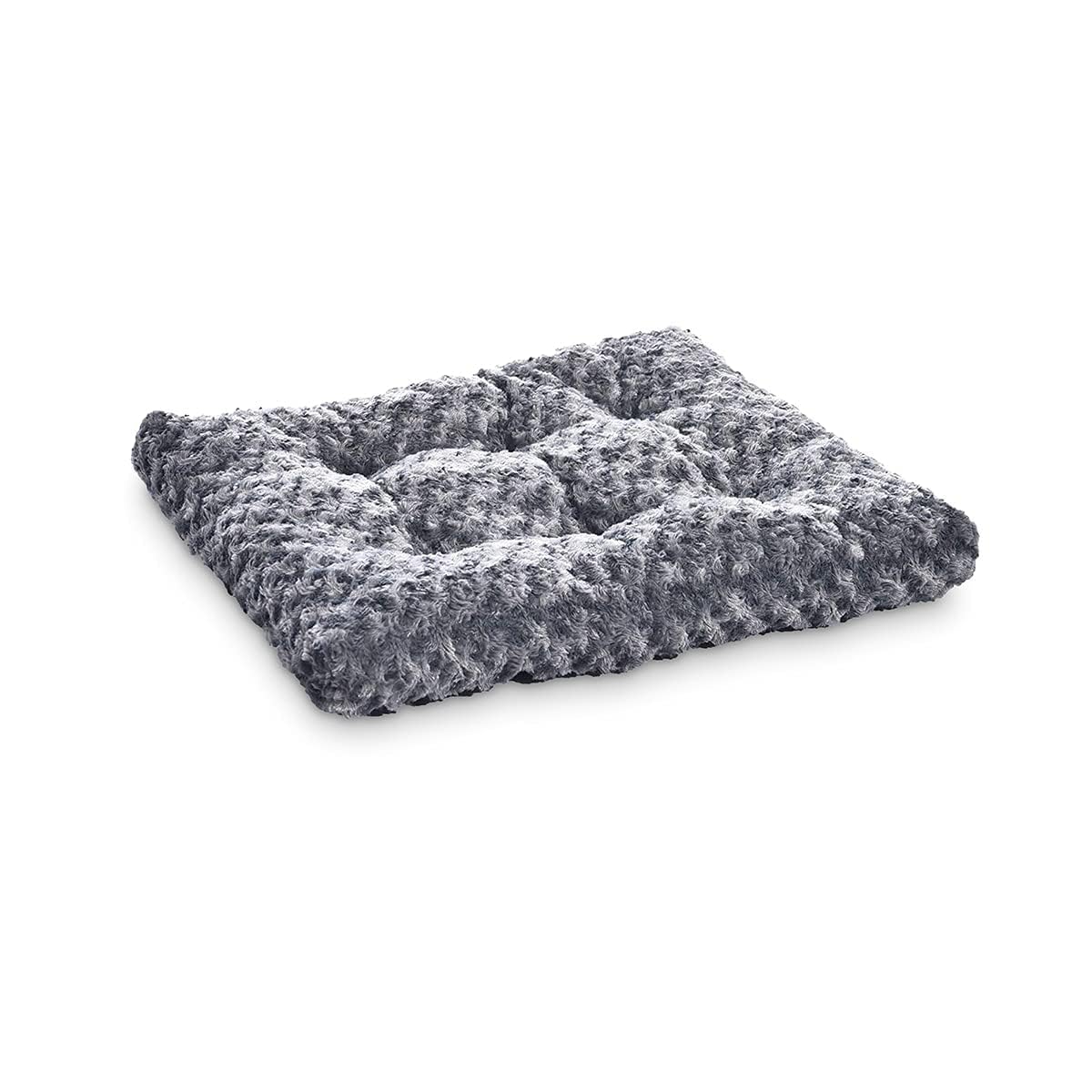 Amazon Basics Lavabile in lavatrice Cane Materassino per animali domestici - 0,89 m, grigio con motivi a spirale, 89 x 58 x 8 cm (L x W x H)