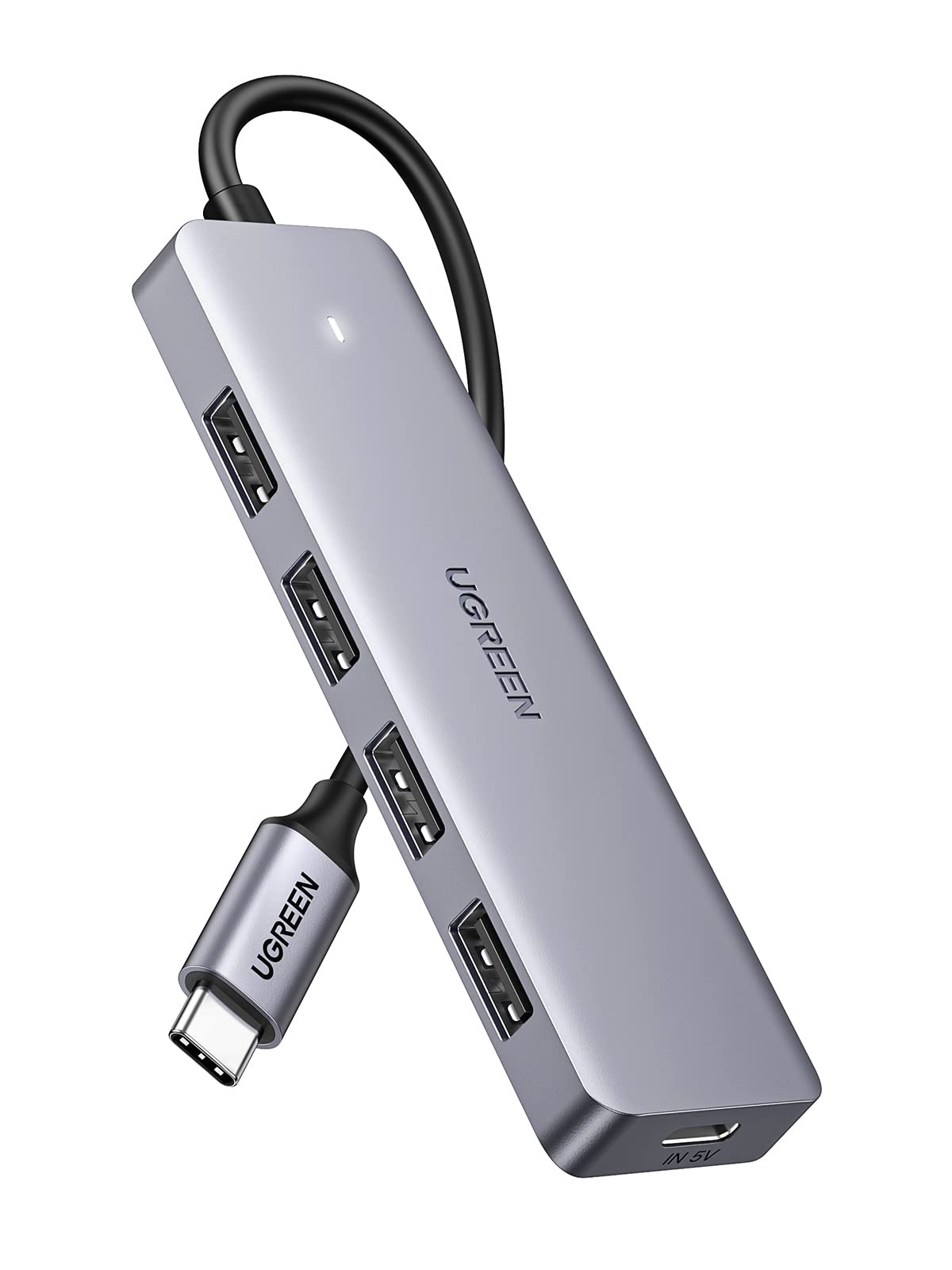 UGREEN Hub USB C vers 4 Porte USB Adattatore Multiporta Estensione (15cm) | Compatibile con iPhone 17 Pro Max Air, MacBook Pro Air M3 M2 M1, Galaxy S24 Ultra, Surface