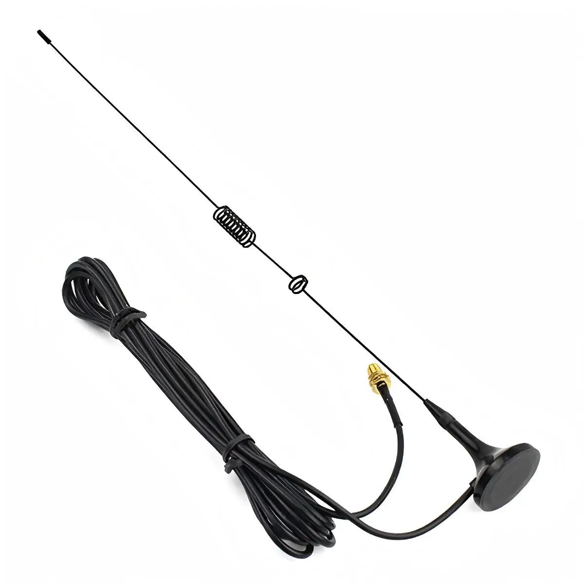 ABBREE UT-106UV Antenna montata su veicolo Doppia frequenza VHF UHF SMA-Connettore maschio a lungo raggio per radio amatoriale Baofeng Quansheng