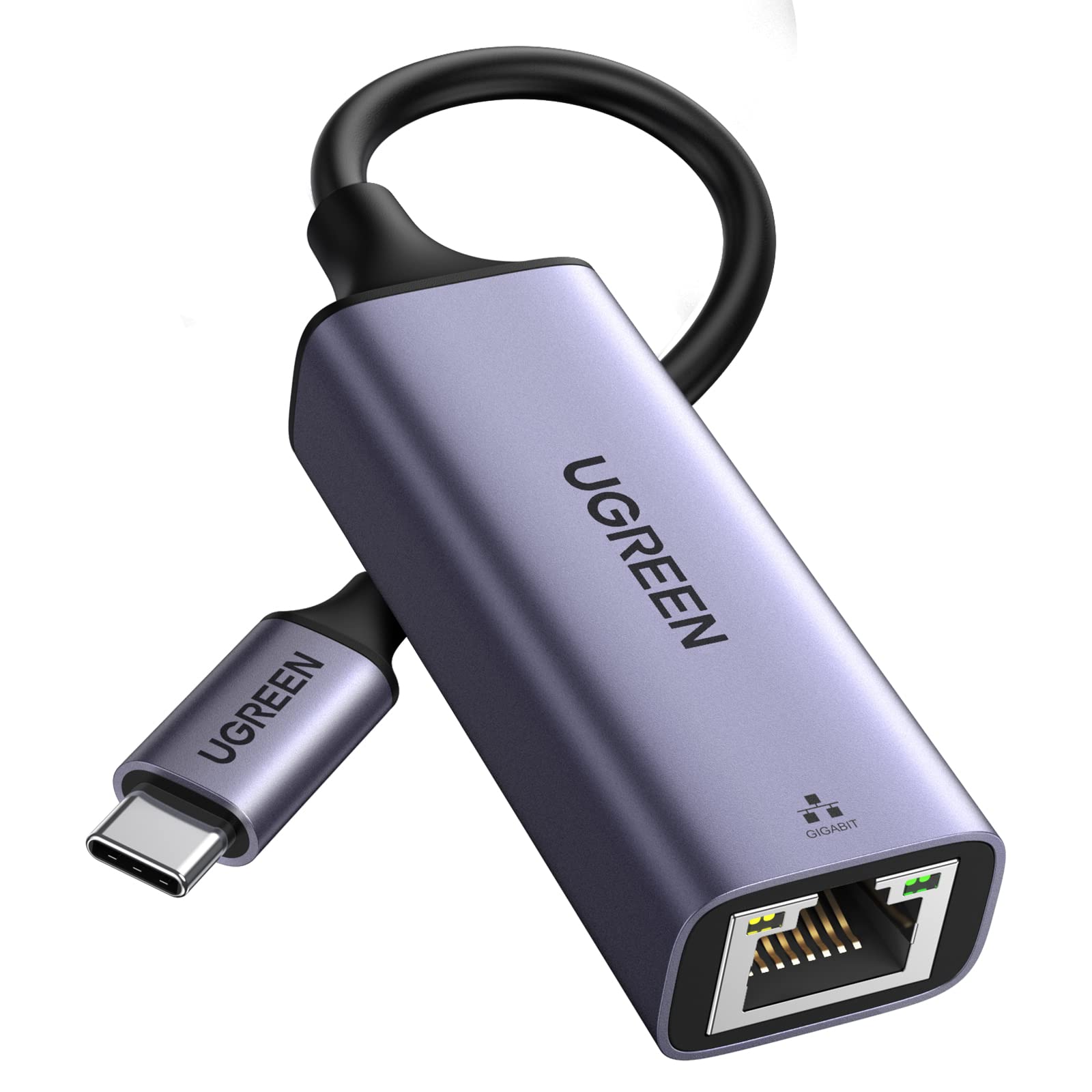 UGREEN Adattatore Ethernet USB C Gigabit 1000Mbps Thunderbolt 3 RJ45 | in Alluminio per iPhone 17 Pro Max Air 16 15 Steam Deck iPad Pro 2022 Macbook Air Pro M1 M2 Galaxy S24 Ultra