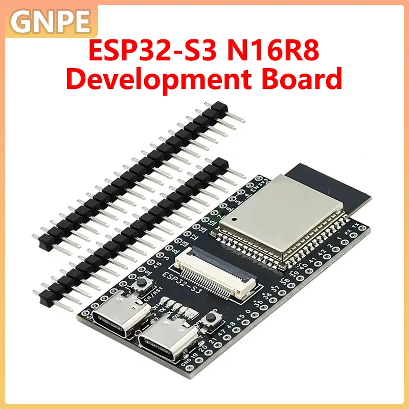 Scheda di Sviluppo ESP32-S3 N16R8 CAM con Doppia Porta Type-C, Modulo Fotocamera OV2640 OV3660 OV5640, WiFi e Bluetooth per Kit Fai-da-Te Arduino