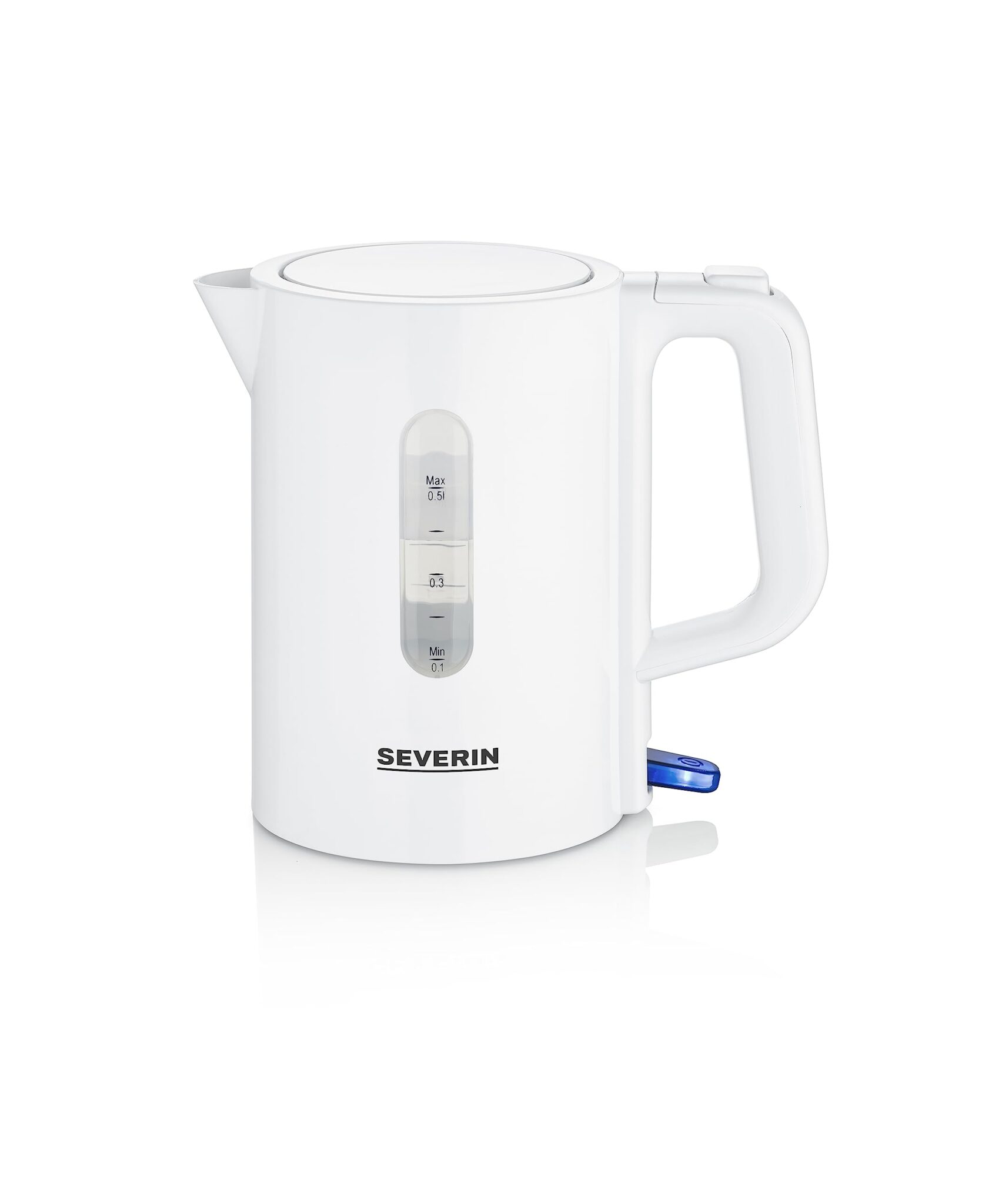 Severin Bollitore da Viaggio, 0,5L, Mini, per Campeggio, 115/230 V | 1100W, Ideale per Viaggi, con Indicatore Livello Acqua, Set 2 Tazze e cucchiaini inclusi, Filtro Anticalcare,…