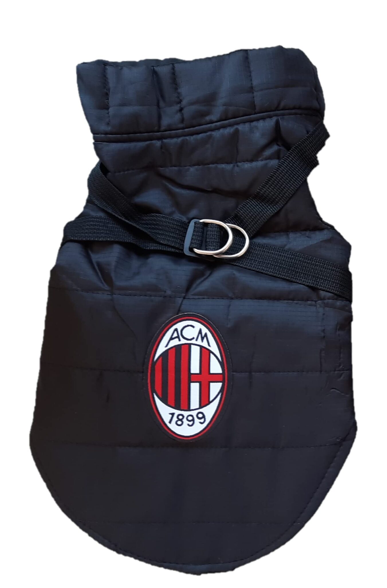 AC Milan, Cappottino per Cani e Gatti Unisex Adulto, Nero,