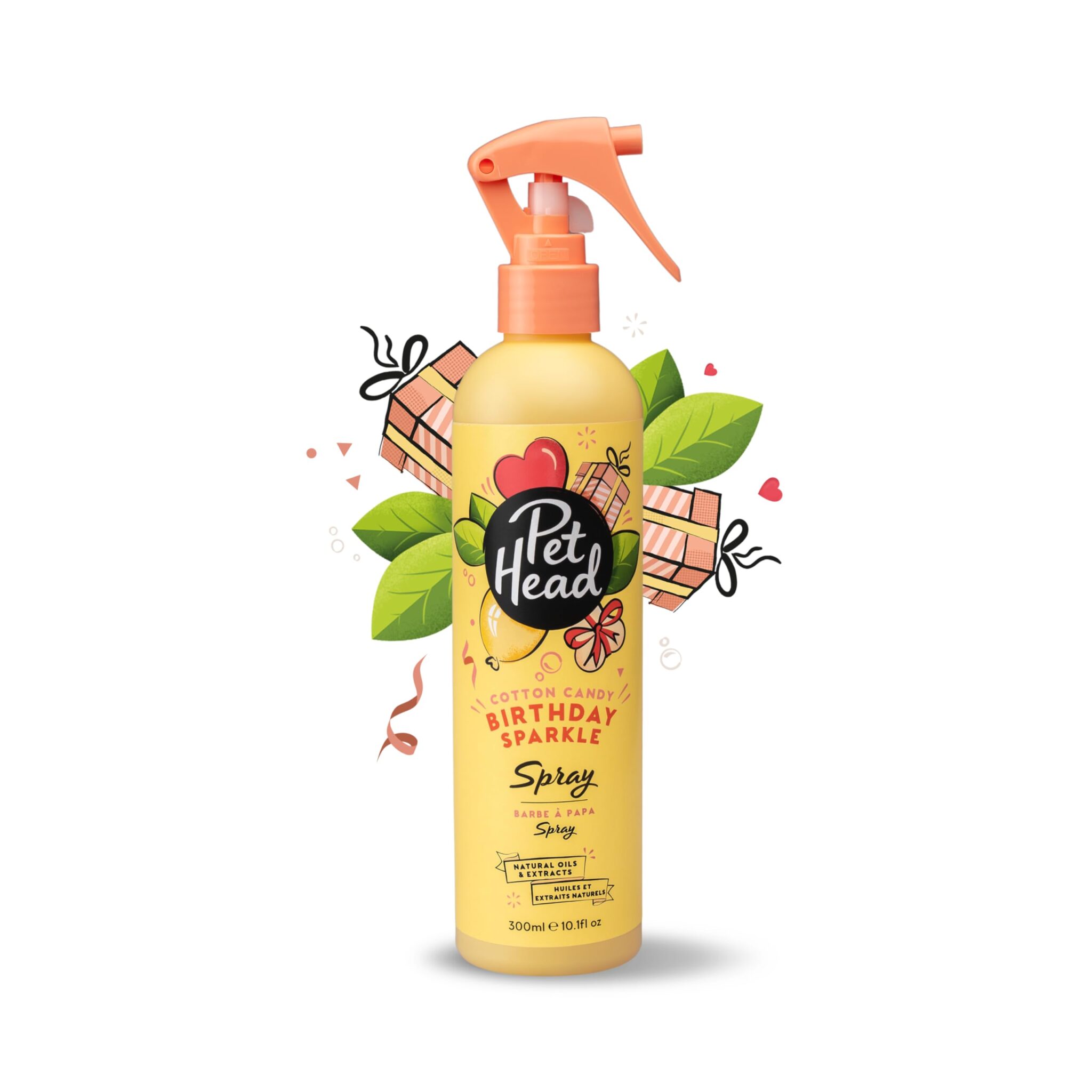 Pet Head Deodorante spray per Cani Birthday Sparkle | 300ml | Profumo di Zucchero Filato | Un Lavaggio Veloce Senza l'utilizzo di Acqua| Ingredienti Naturali|Formula delicata per…