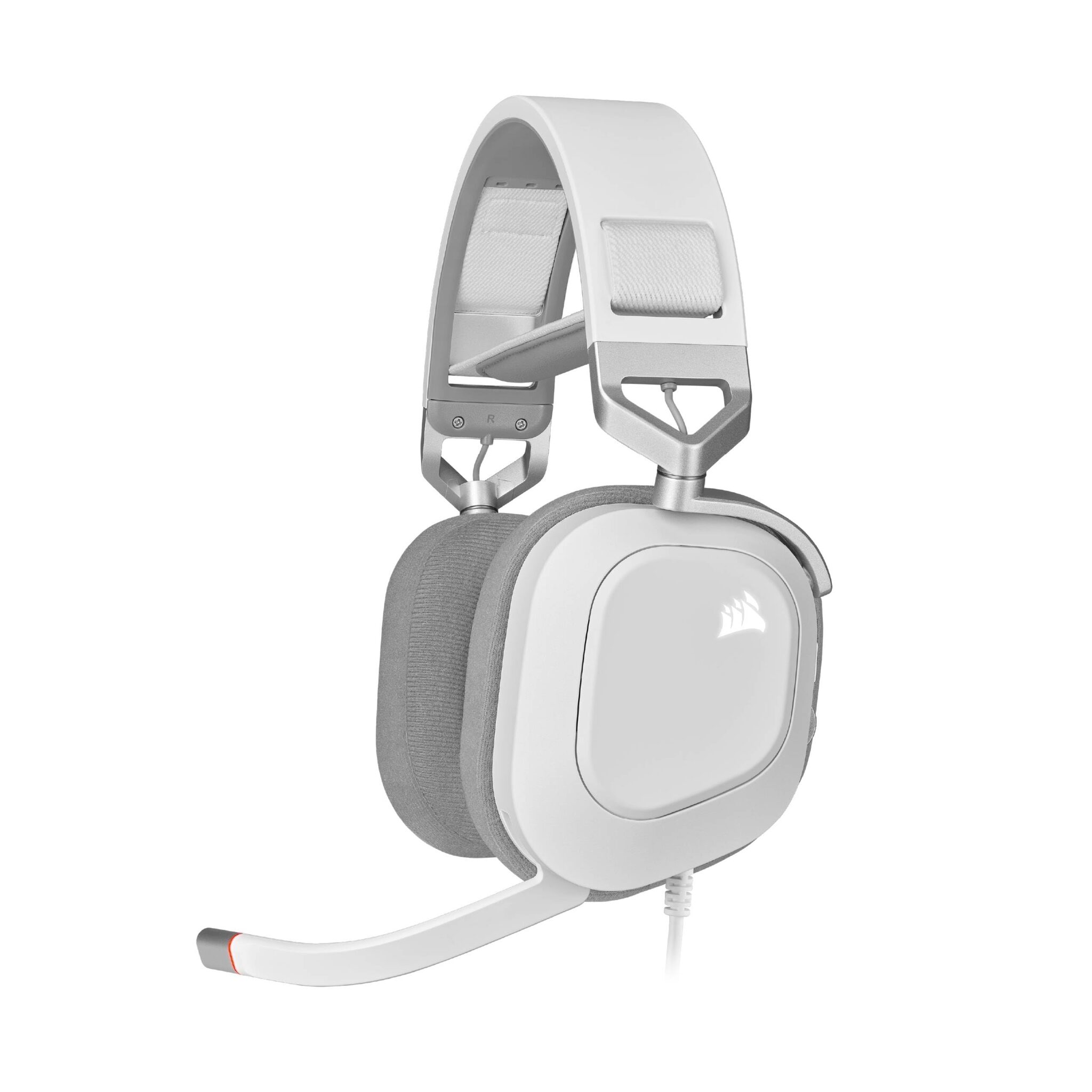Corsair HS80 RGB USB Cuffia Gaming Surround 7.1 con Microfono — Bianco | Microfono Premium, Audio Surround 7.1, Microfono Broadcast Omnidirezionale, Controlli per Volume e Mute su…