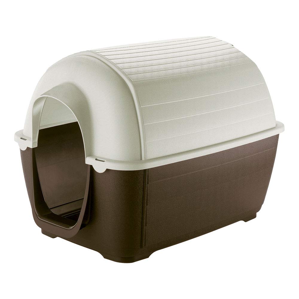 Ferplast Cuccia da Esterno per Cani Kenny 05 Casetta per Cani in Resina Termoplastica Resistente Urti e Raggi UV, Sistema di Drenaggio, Griglia per L'Aerazione, Smontabile, 70 X 1…