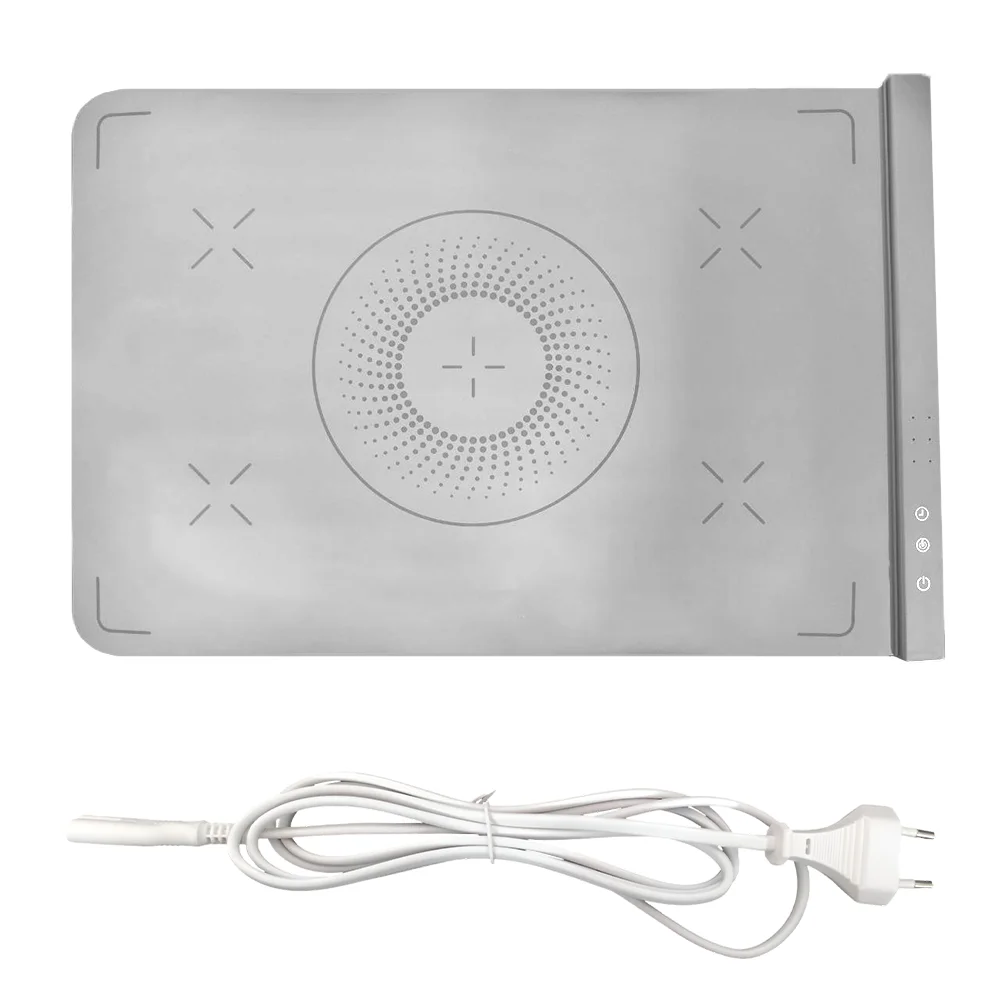 Vassoio Elettrico Termico Pieghevole in Silicone Scaldavivande Portatile Arrotolabile e Impermeabile