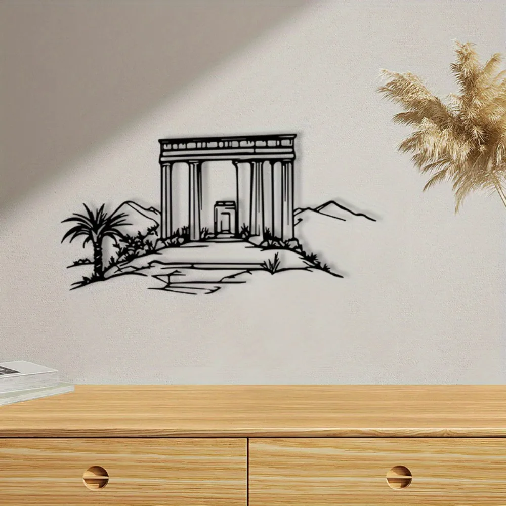 CIFBUY Decorazione Murale in Ferro, Scultura Religiosa in Metallo, Placca Verniciata a Polvere, Regalo Culturale, Arredo per Soggiorno