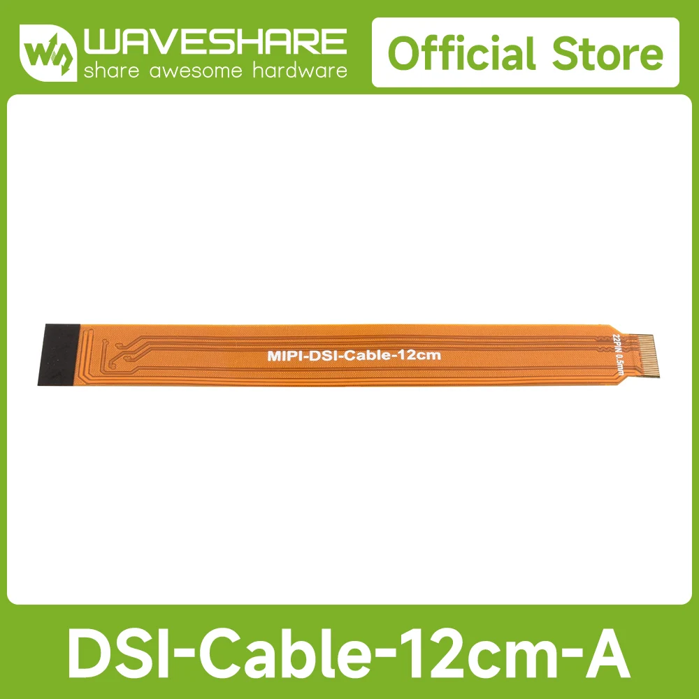 Cavo flessibile FPC Waveshare DSI da 12 cm, opzioni per 22 pin a 15 pin / doppia spina 22 pin