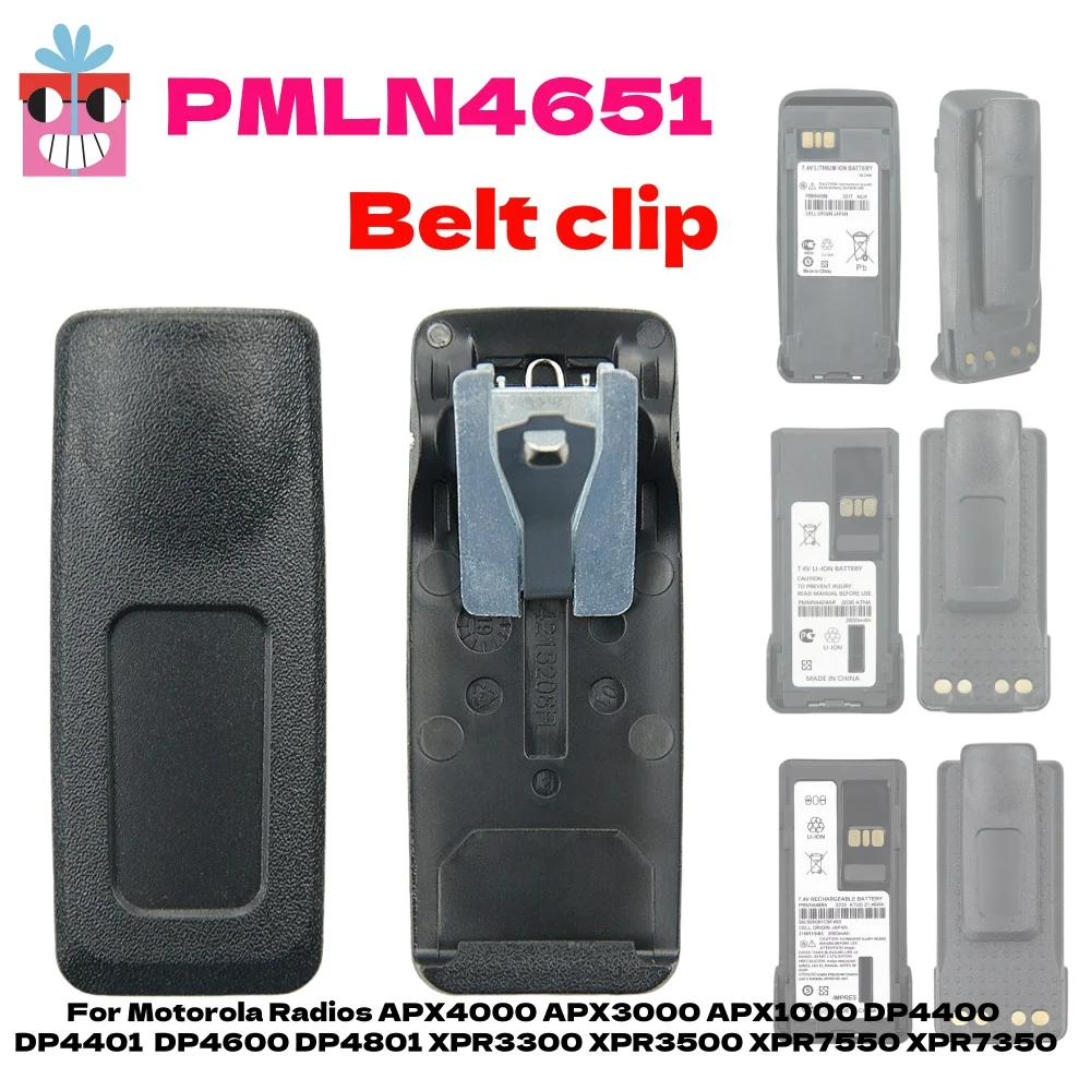 PMLN4651 Clip da cintura per Motorola Xir P6600 XPR3500 XPR3300 DP2600 DGP4150 + APX2000 APX4000 XiRP8268 P8200 XPR7350 Radio bidirezionale