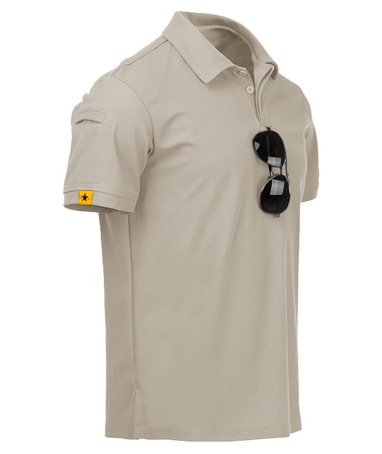 geeksport Polo Uomo Manica Corta Polo Shirt Sportiva Uomo Golf T-Shirt con Asciugatura Rapida Traspirante Outdoor Estiva Golf Shirt