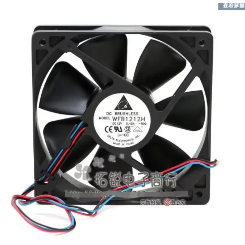 Ventola di raffreddamento per server Delta Electronics WFB1212H F00 R00 DC 12V 0,45A 120x120x25mm a 3 fili