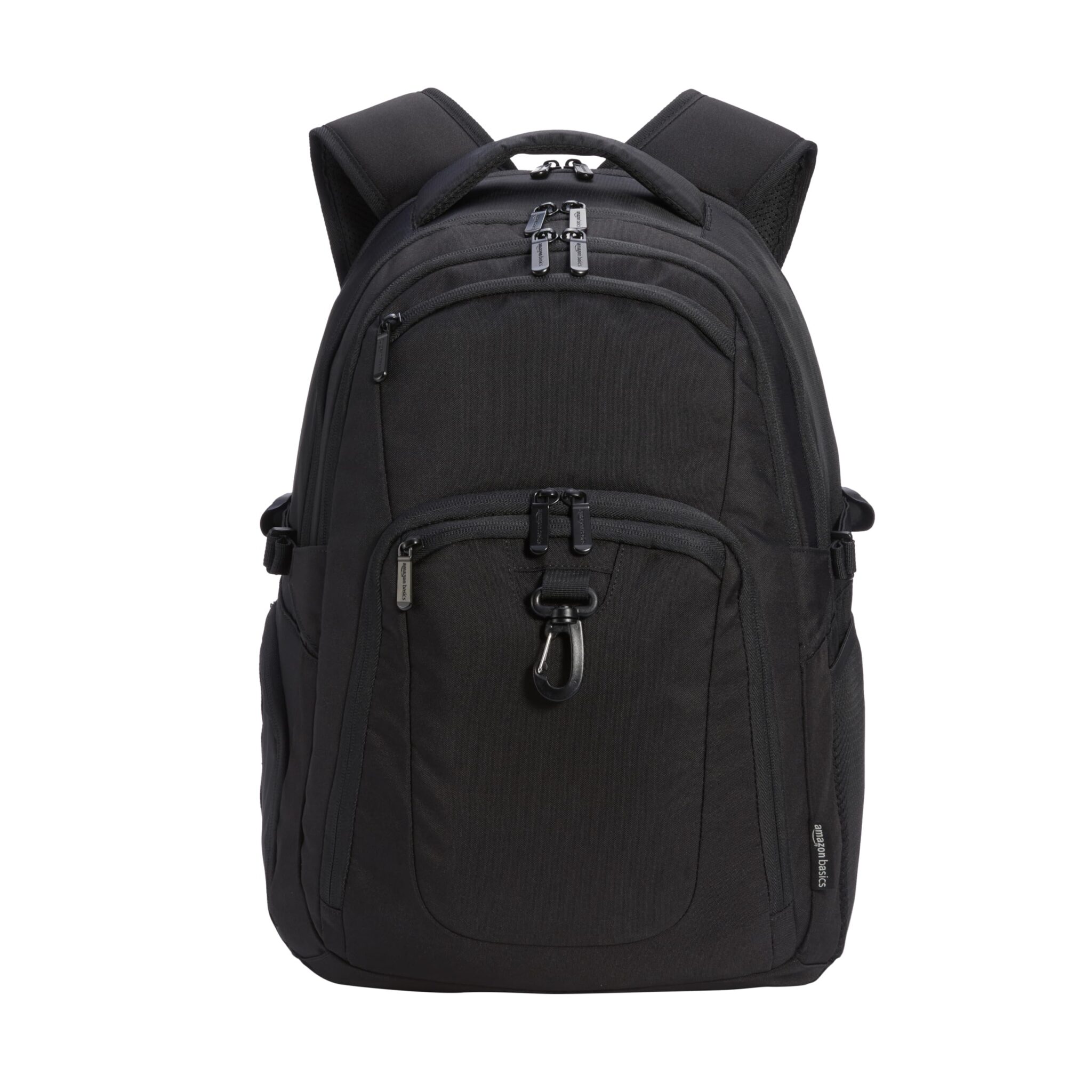 Amazon Basics Zaino per laptop, da viaggio, adatto per laptop da 17", Nero
