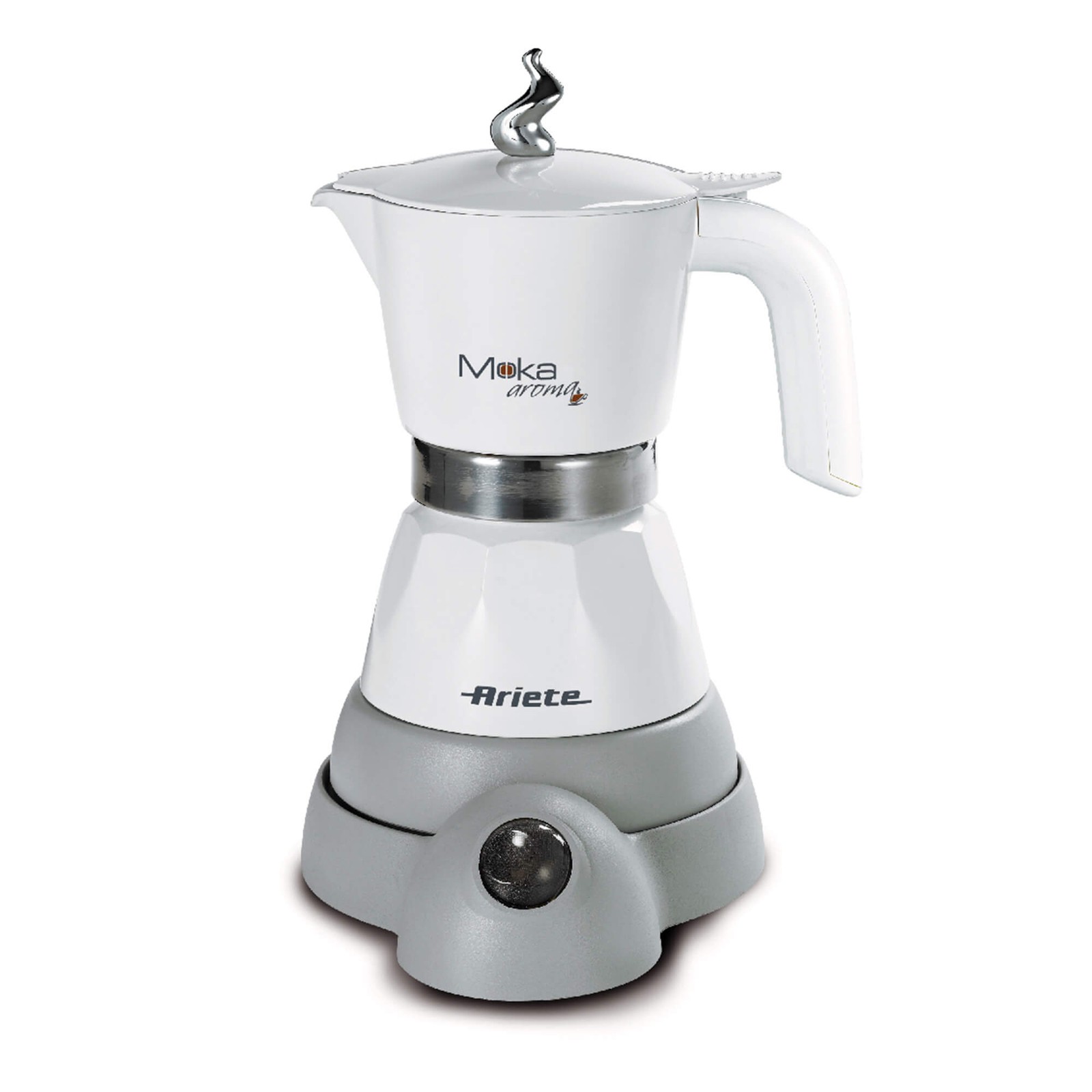 Ariete Moka Aroma 1358 capienza 2/4 tazze con autospegnimento 400 W Bianco