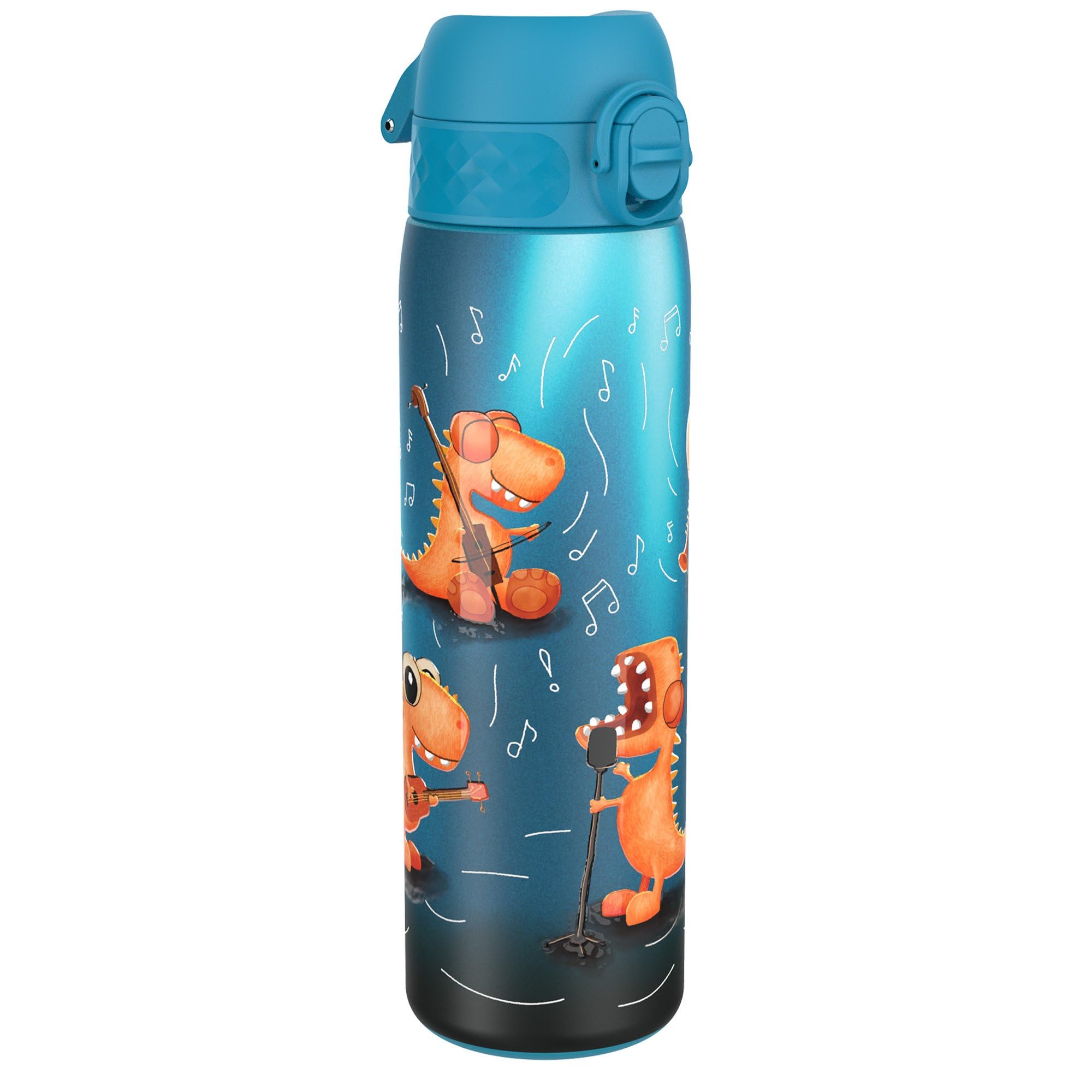 Ion8 Borraccia Inox Leggero, 600ml, Non Isolato, a Prova di Perdite, Facile da Aprire, Serratura Sicura, Lavabile in Lavastoviglie, Adatta a Portabicchieri, Durevole, Banda Dei Di…