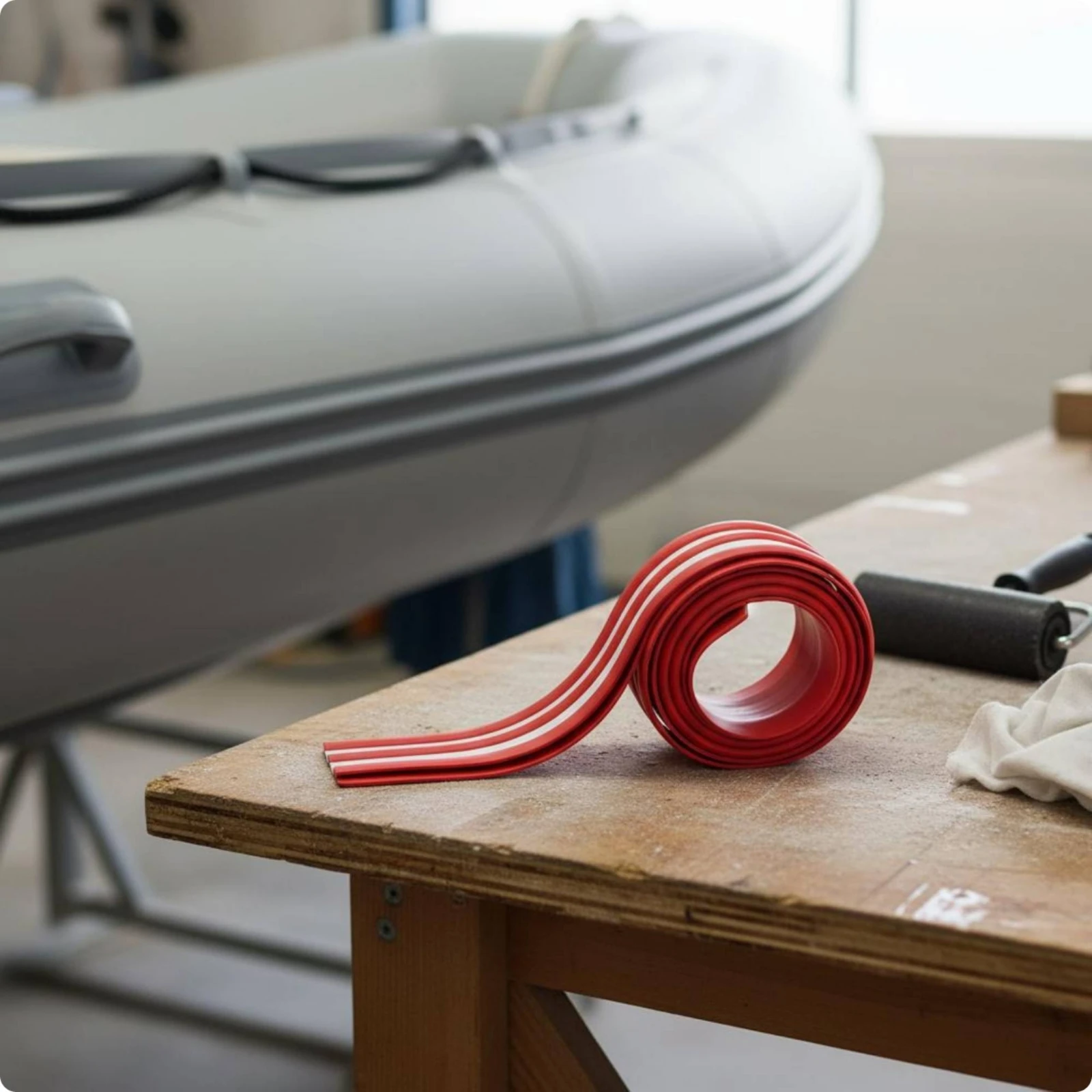 Protezione per Scafo in PVC Resistente all'Acqua, Striscia Anti-graffio e Anti-usura, Armatura per Bordi del Telaio per Applicazioni su Gommoni