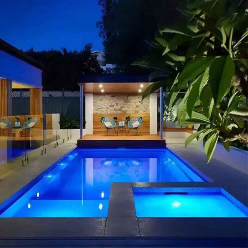 Piscina Spa in Vetroresina Personalizzata di Grandi Dimensioni (1,6 m di Profondità), Piscina Interrata di Qualità per Allenamento all'Aperto, in Offerta