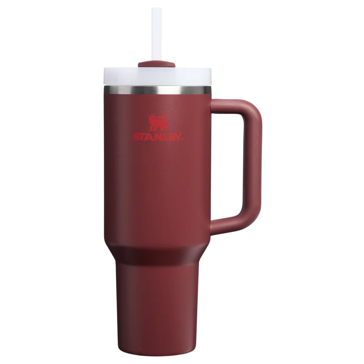 Stanley 1913 Quencher H2.0 Borraccia Con Cannuccia 1.2L - Cranberry | Flowstate - Freddo Per 11 Ore - Con Ghiaccio Per 48 Ore - Senza BPA - Tazza Termica Con Manico