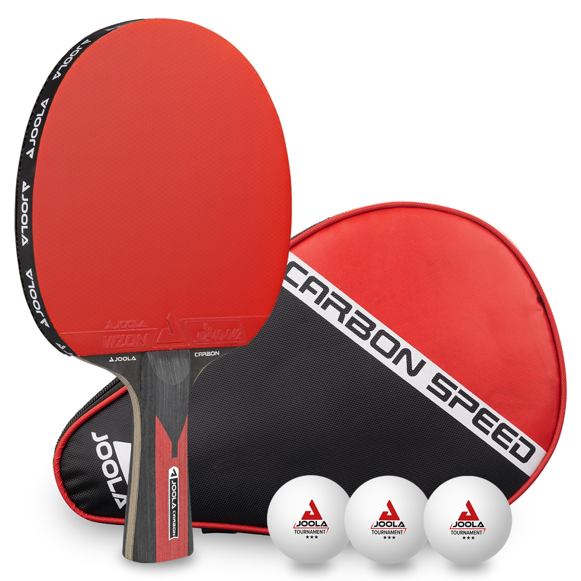 JOOLA Carbon Recchetta da Ping Pong Professionale, per giocatori avanzati - Tecnologia Carbowood