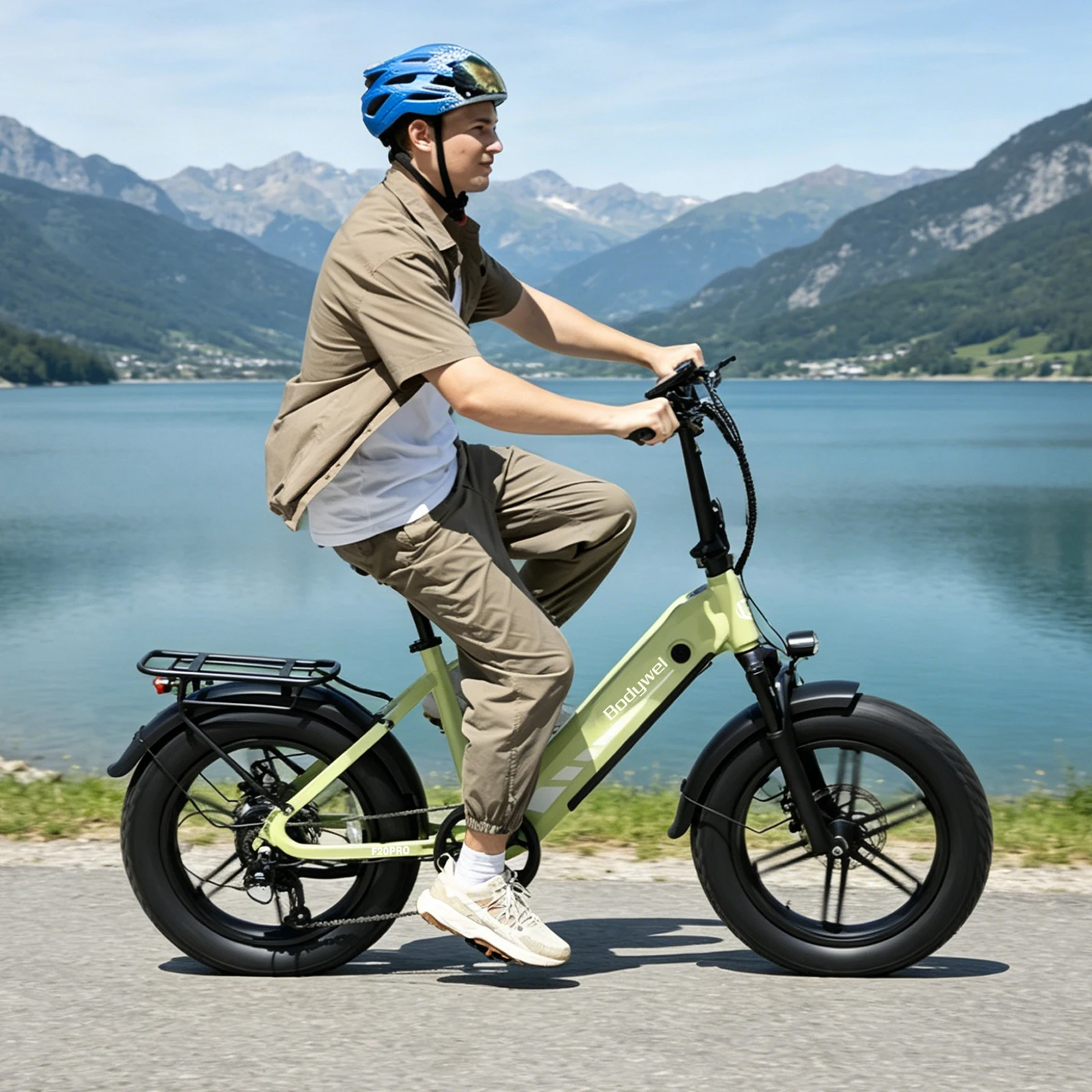 Bicicletta elettrica BAFANG 48V 20Ah Bodywell F20PRO fat Fire con motore elettrico MTT potente, autonomia di 75 km, freni idraulici, 7 velocità