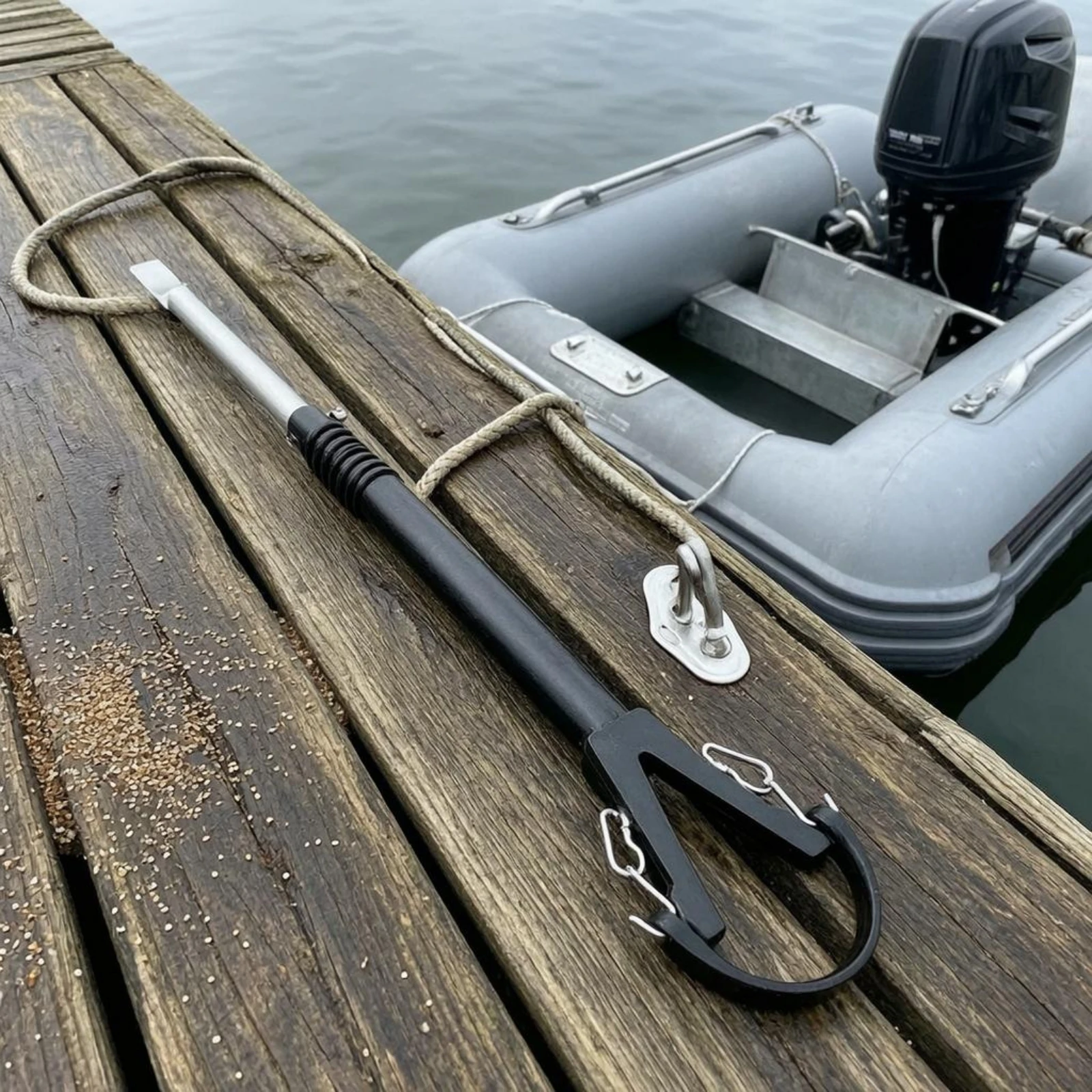 Asta di Supporto per Motore Fuoribordo Ammortizzante, Attrezzatura Marina Resistente, Asta Telescopica per la Stabilità del Motore della Barca