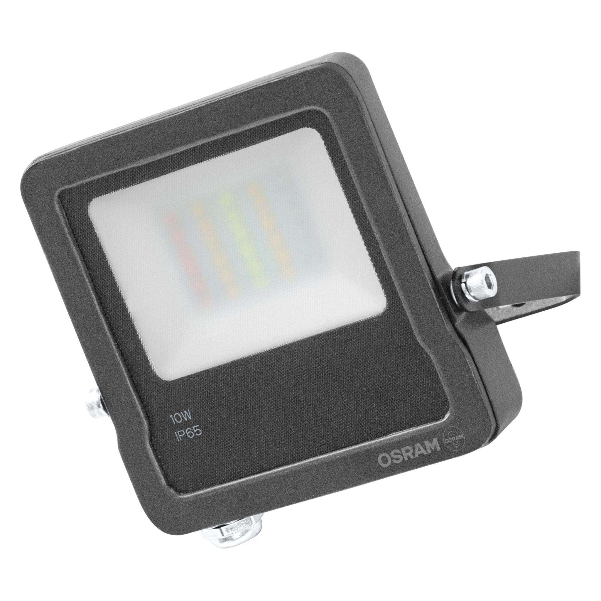 OSRAM Faretto LED SMART+ Matter RGBW 10W 8000lm WiFi IP65 | SMART+ MATTER Floodlight, Ambient Mood Light, Grigio scuro, dia, 30000 h, confezione da 1