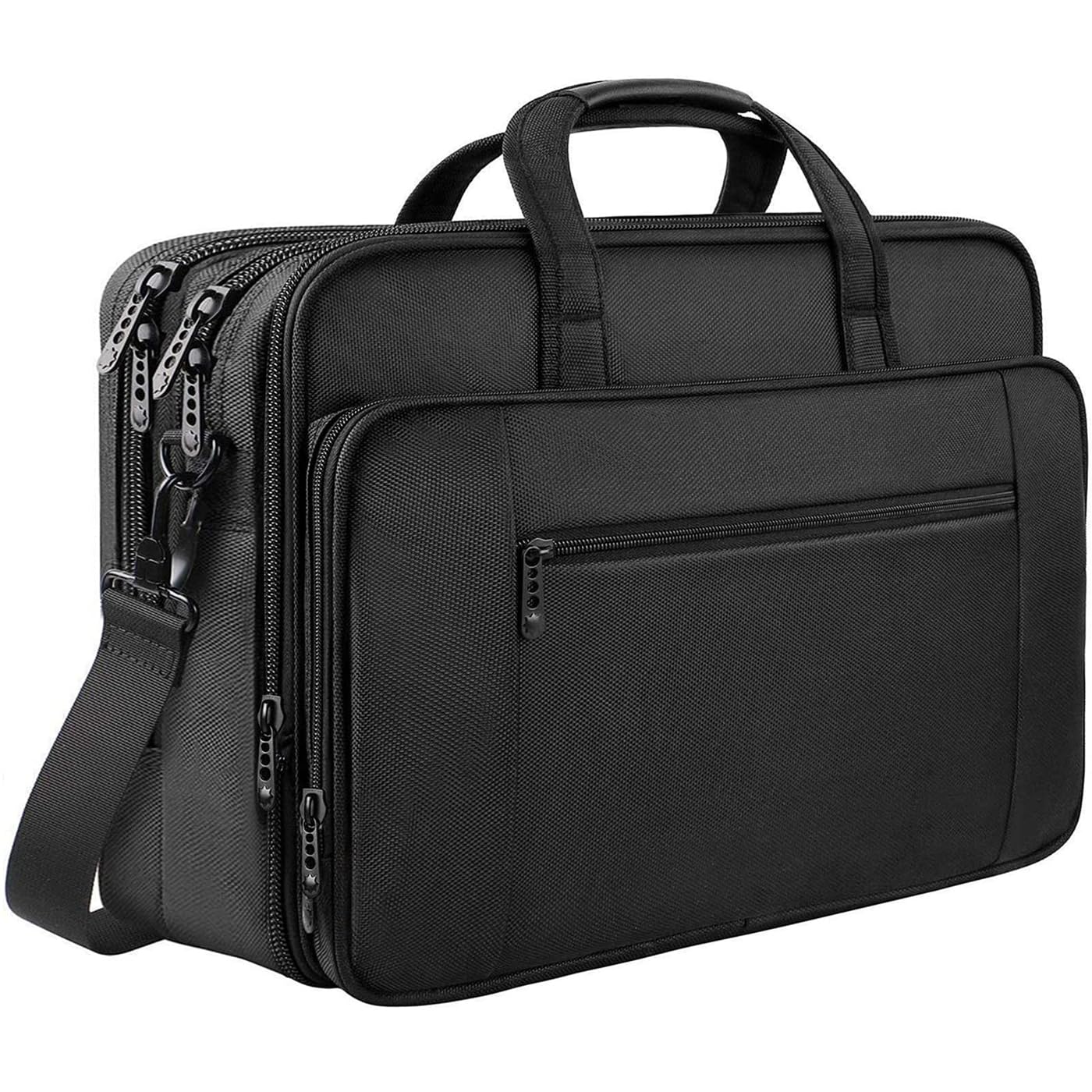 Mancro Borsa Porta PC 17 Pollici, Borsa Lavoro Uomo Espandibile, Laptop Bag | Borsa a Tracolla da Lavoro, Grande Capacità, Tasca Antifurto, Tracolla Rimovibile, per Università e V…