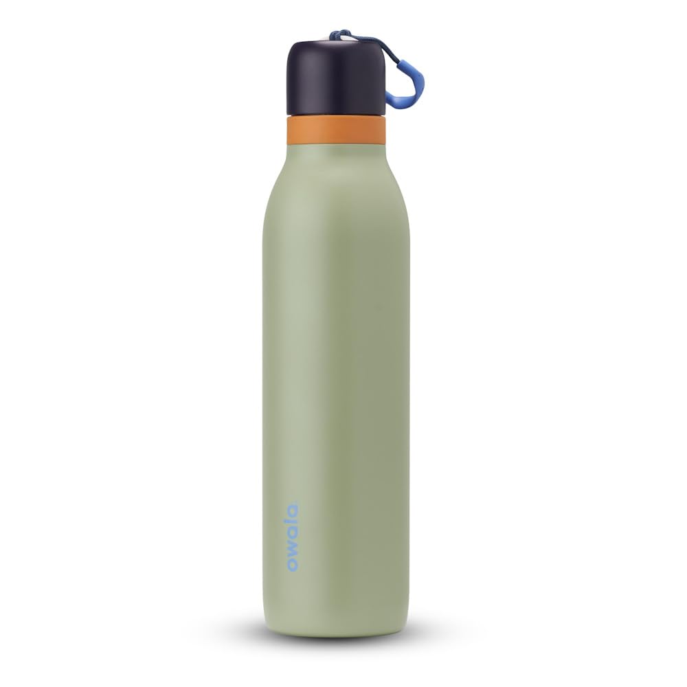 Owala FreeSip Twist Borraccia termica, 710ml, Camo Cool | Acciaio inox termico | Coperchio antigoccia | Senza BPA, senza piombo e senza ftalati | Beccuccio 2 in 1
