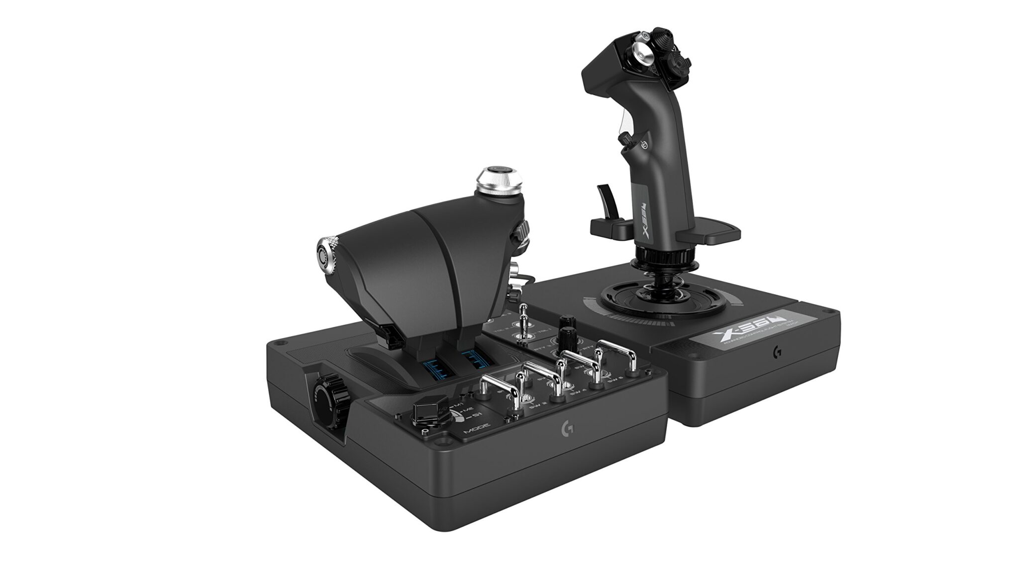 Logitech G X56 H.O.T.A.S Controller Acceleratore e Joystick RGB X56 HOTAS | 6 DoF Gradi di ‎Libertà, 4 Opzioni Tensionamento, +189 Controlli Programmabili, illuminazione RGB, 2x U…