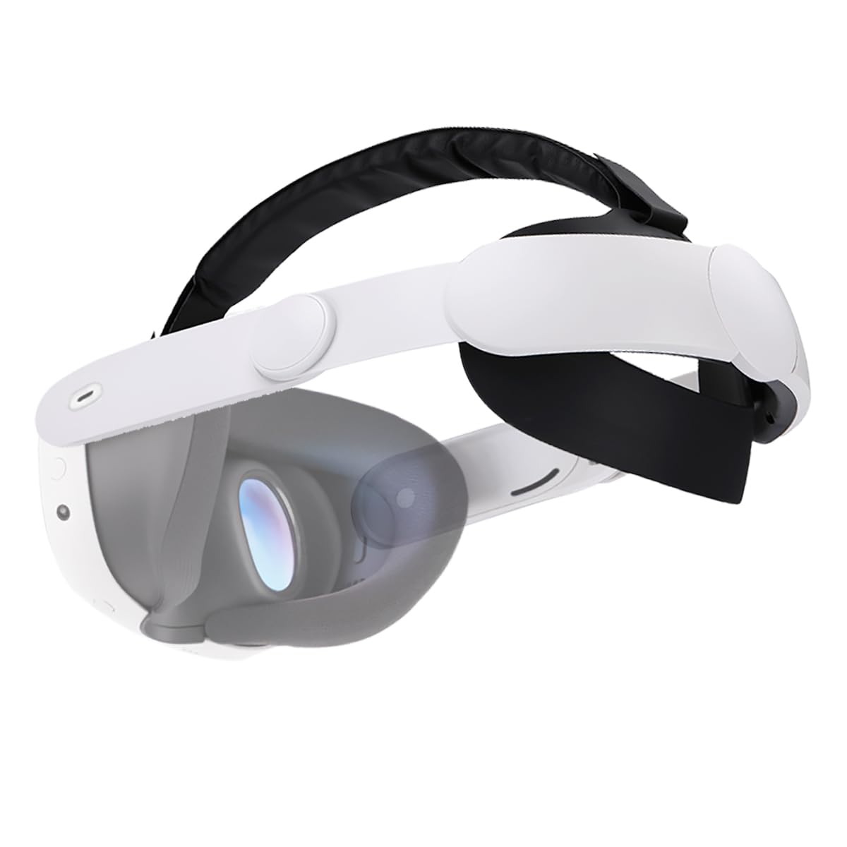 NK Cinturino compatibile con Meta Quest 3S e Quest 3 Occhiali VR VR Realtà Virtuale - Lunghezza regolabile, installazione comoda, rapida e semplice, imbottita, comfort, colore bia…