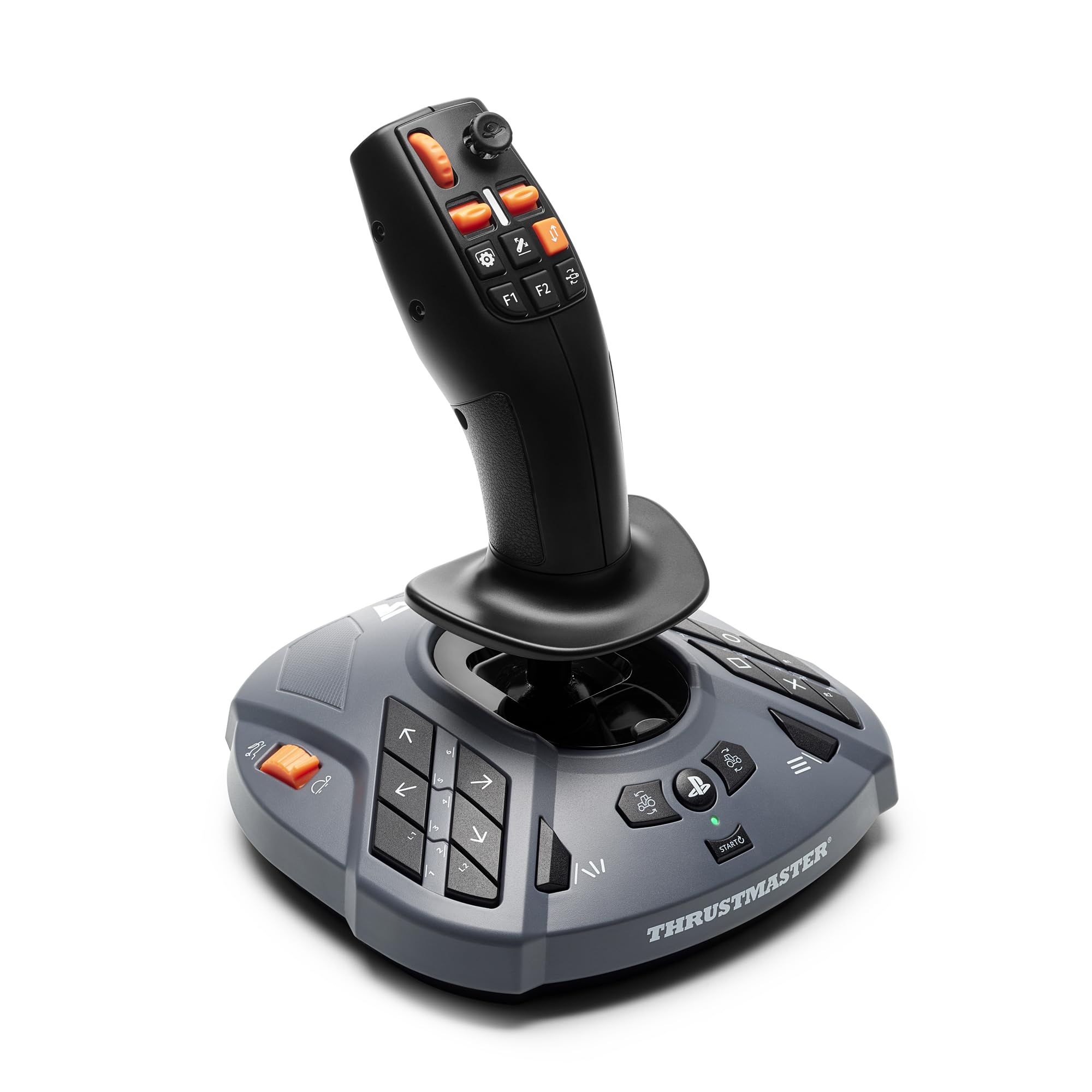 Thrustmaster SimTask FarmStick - Joystick Multifunzione - PS5 e PC | Joystick a 3 assi, Plug & Play in Farming Simulator 25, 33 pulsanti azione, acceleratore a mano, sensori effet…