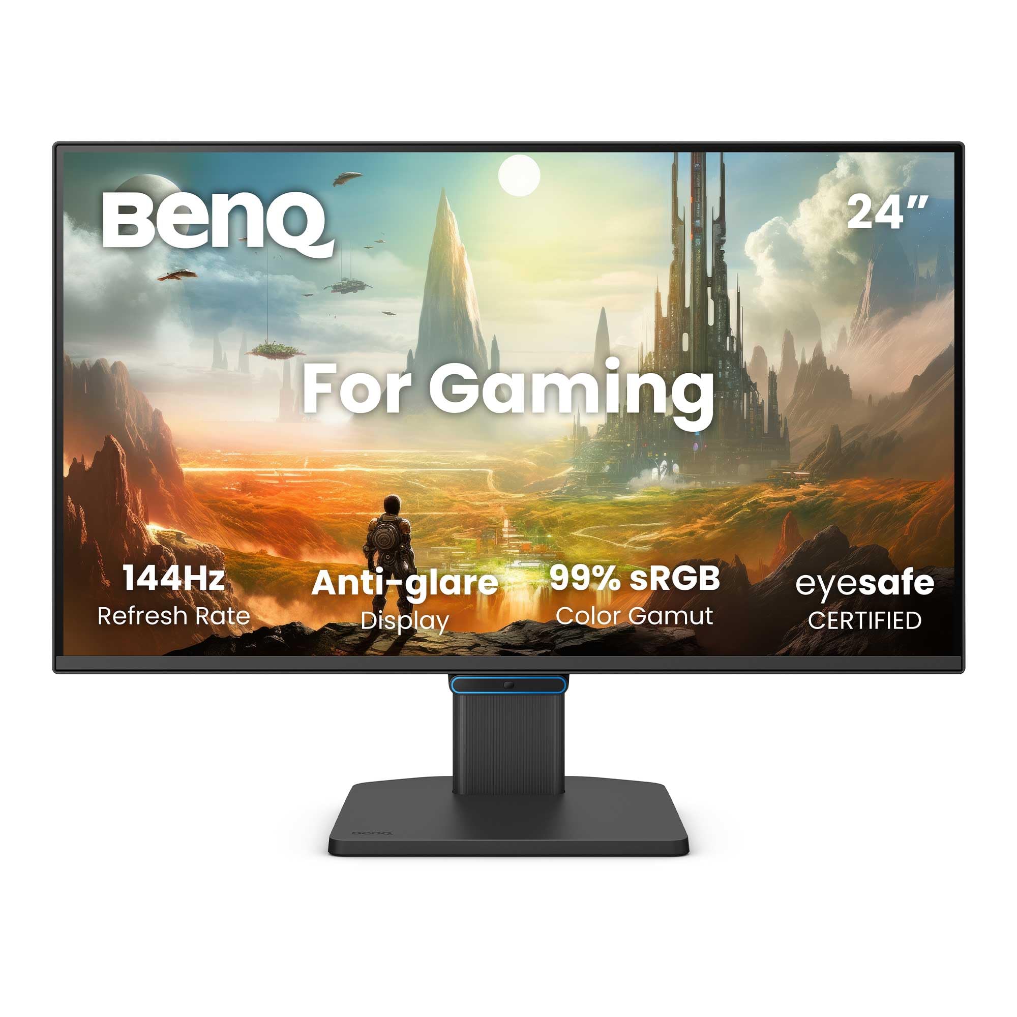 BenQ GW2490CE 23,8" 1080p FHD 144Hz IPS Eye-Care Monitor casa-ufficio, USB-C, 1080x1920, Ottimizzatore Visivo, Senza Sfarfallio, Luce Blu Bassa, Cornice Ultra Sottile, Certificato…