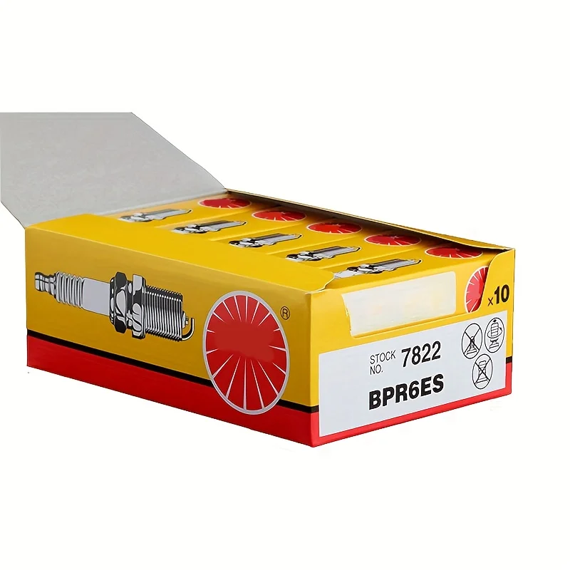 Candele NGK BPR6ES 7822 in lega di nichel, 4/10 pezzi, ricambi opzionali per motore JAC Refine S5 Alto, moto e tosaerba
