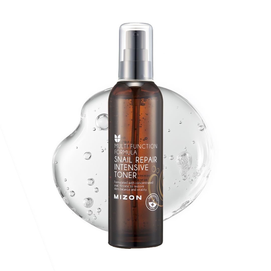 [Mizon] Tonico viso intensivo con estratto di bava di lumaca (100 ml) idratante, rigenerazione intensiva della pelle, antietà, antirughe, muco di lumaca filtrato (Snail Repair Int…