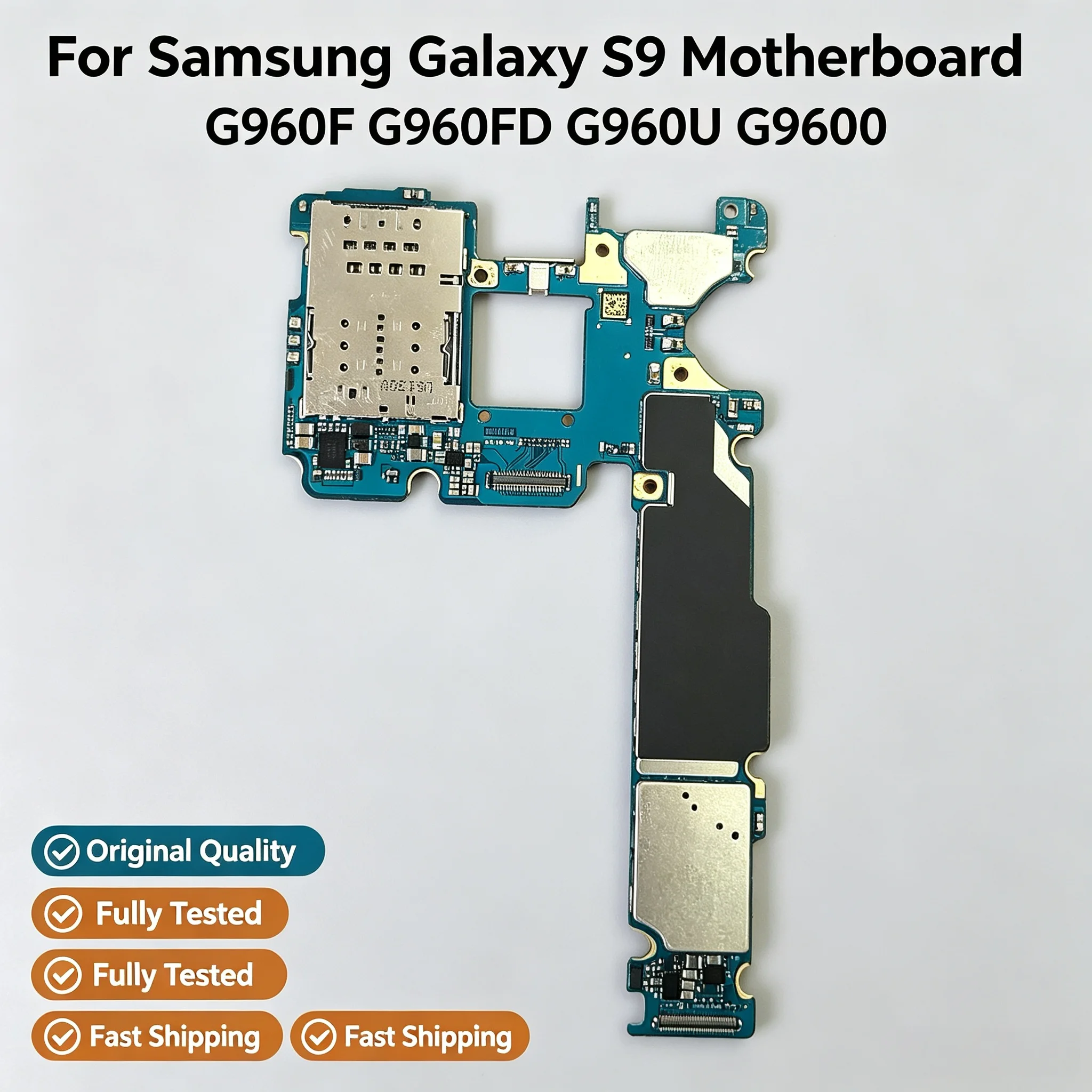 Accessori di riparazione scheda madre completamente funzionanti per Samsung Galaxy S9/S9plus g960f G965fd G960u G965F Scheda madre sbloccata