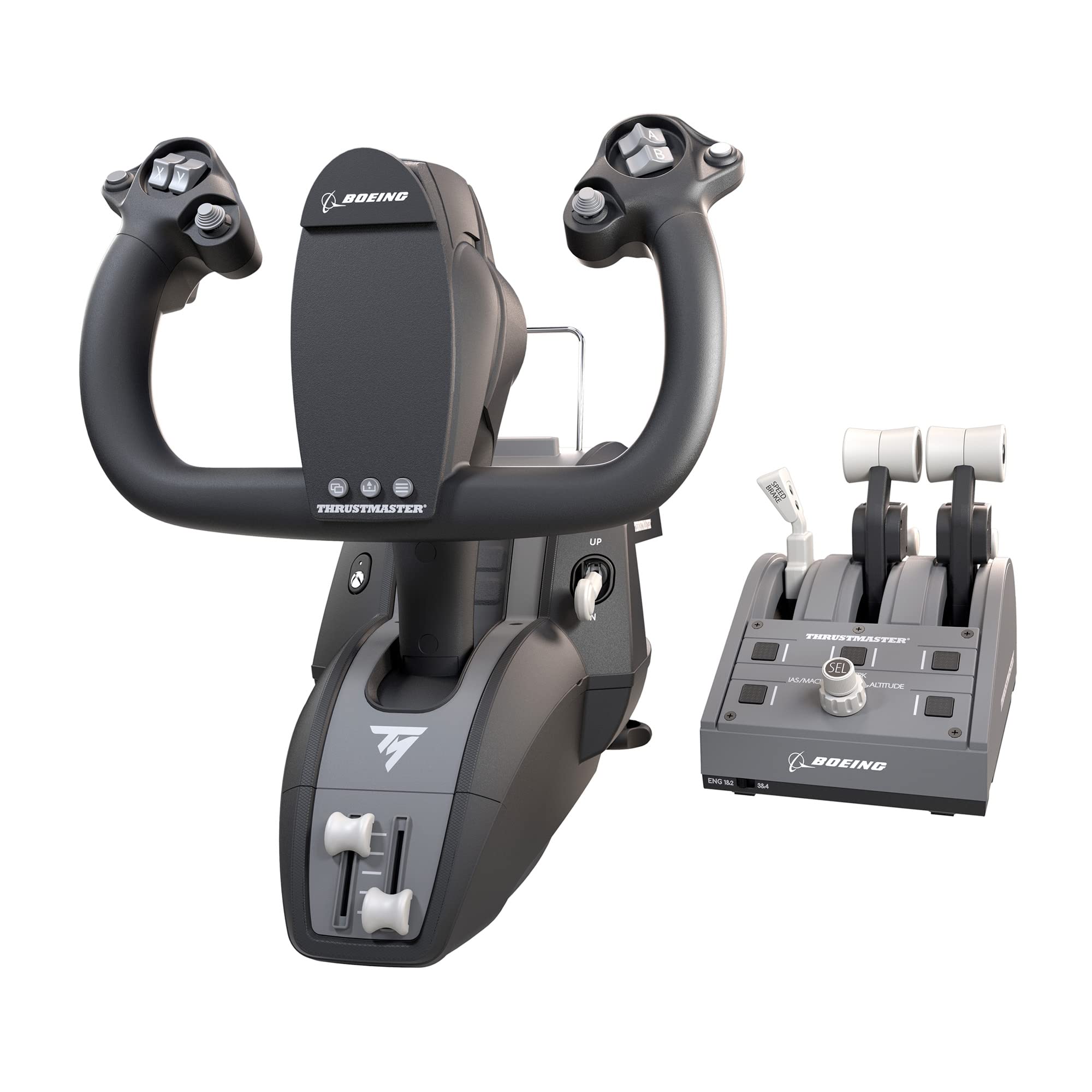 Thrustmaster TCA Yoke Pack Boeing Edition - Cloche e Quadrante - XBOX e PC | Repliche ergonomiche 1:1 del 787 Dreamliner, soluzione per il volo, movimento pendolare, comandi iconi…