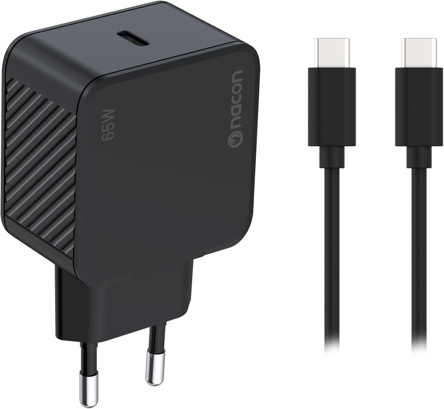 Caricabatterie NACON per ROG Xbox Alliance e Alliance X, adattatore CA da 65 W con Power Delivery, ricarica rapida, compatibile con PC, smartphone e Switch. Cavo USB-C da 1,5 m in…