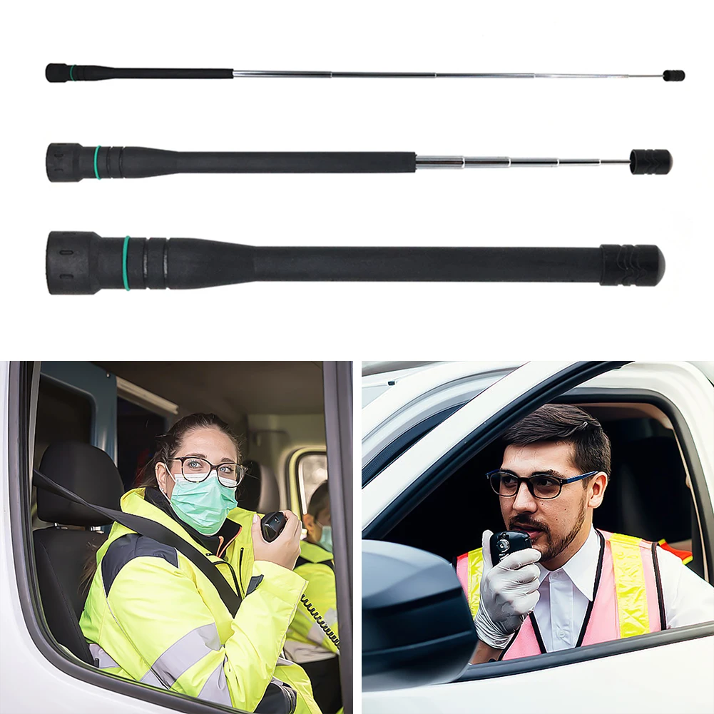 Antenna Telescopica a Doppia Banda VHF/UHF, Antenna Radio a Doppia Banda per Walkie Talkie VX-3R VX-5R VX-6R VX-7R VX-8R