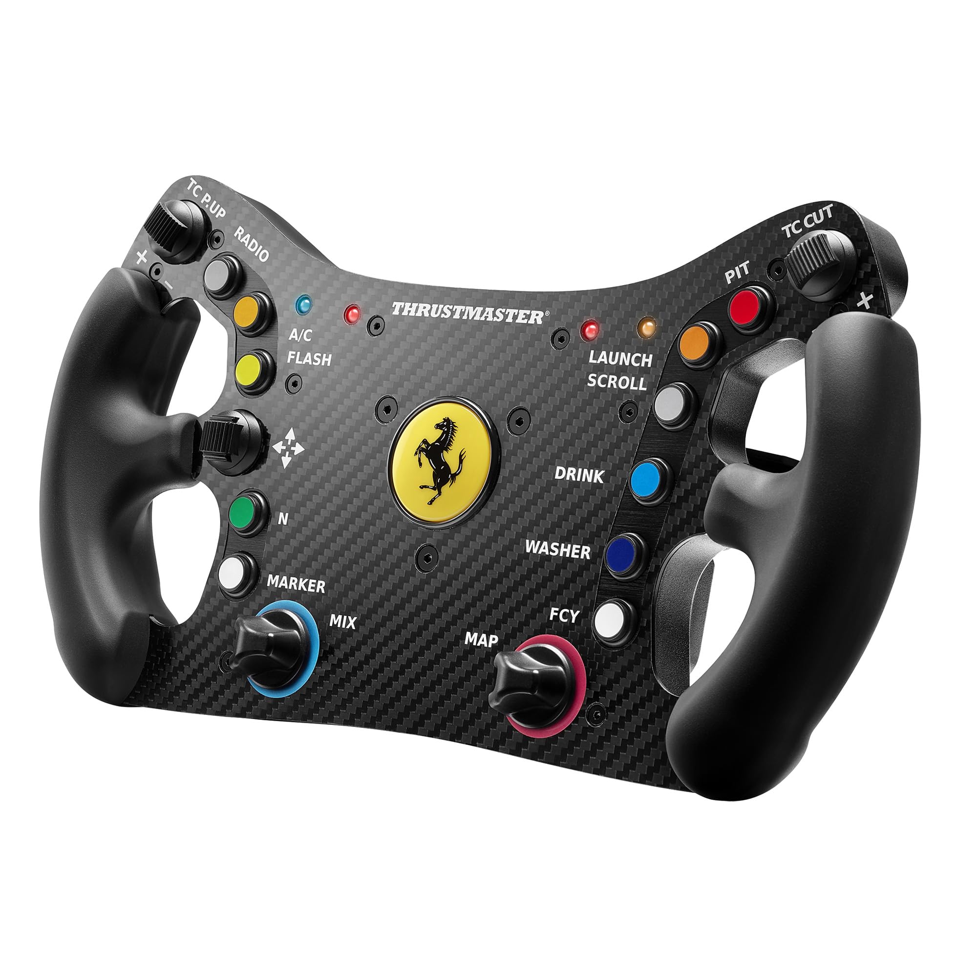 Thrustmaster Ferrari 488 GT3 Wheel Add-On - Replica 1:1 - PS5, XBOX e PC | Su licenza ufficiale Ferrari, replica in scala 1:1, volante per guida GT, 11 pulsanti programmabili, D-p…